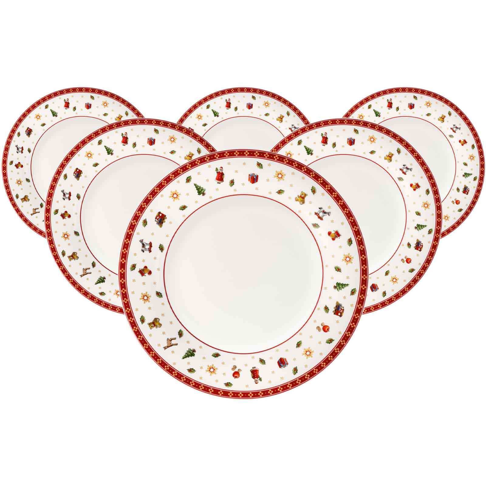 Villeroy & Boch Speiseteller "Speiseteller Toys Delight ø 26,8 cm 6er Set weiß" Mikrowellengeeignet
