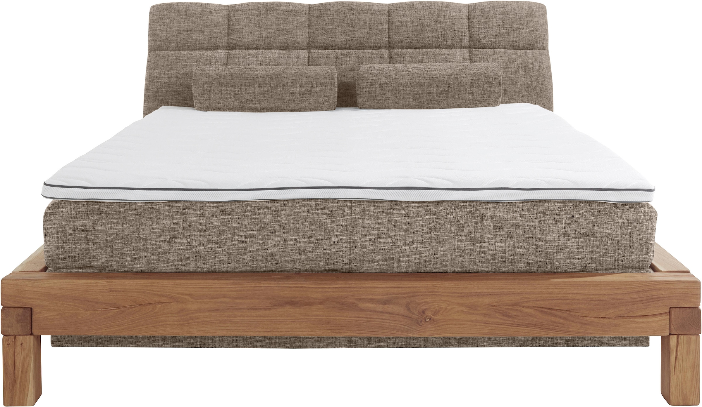 Home affaire Boxspringbett »Villads«, Liegefläche: 180/200 cm, Inside-Boxspring-Unterbau, recycelte Stoffe