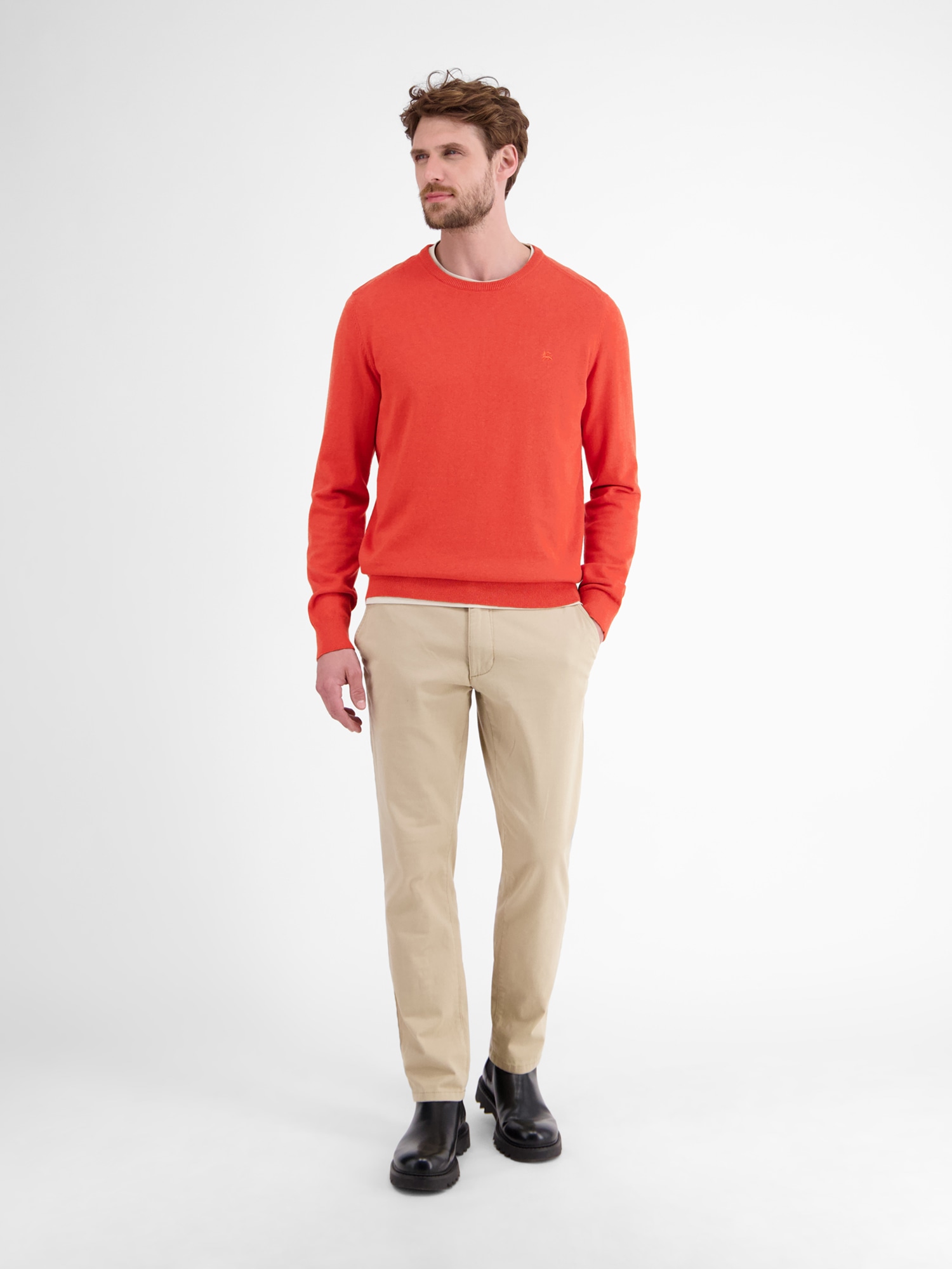 LERROS Strickpullover »LERROS Herren Basic Strickpullover«