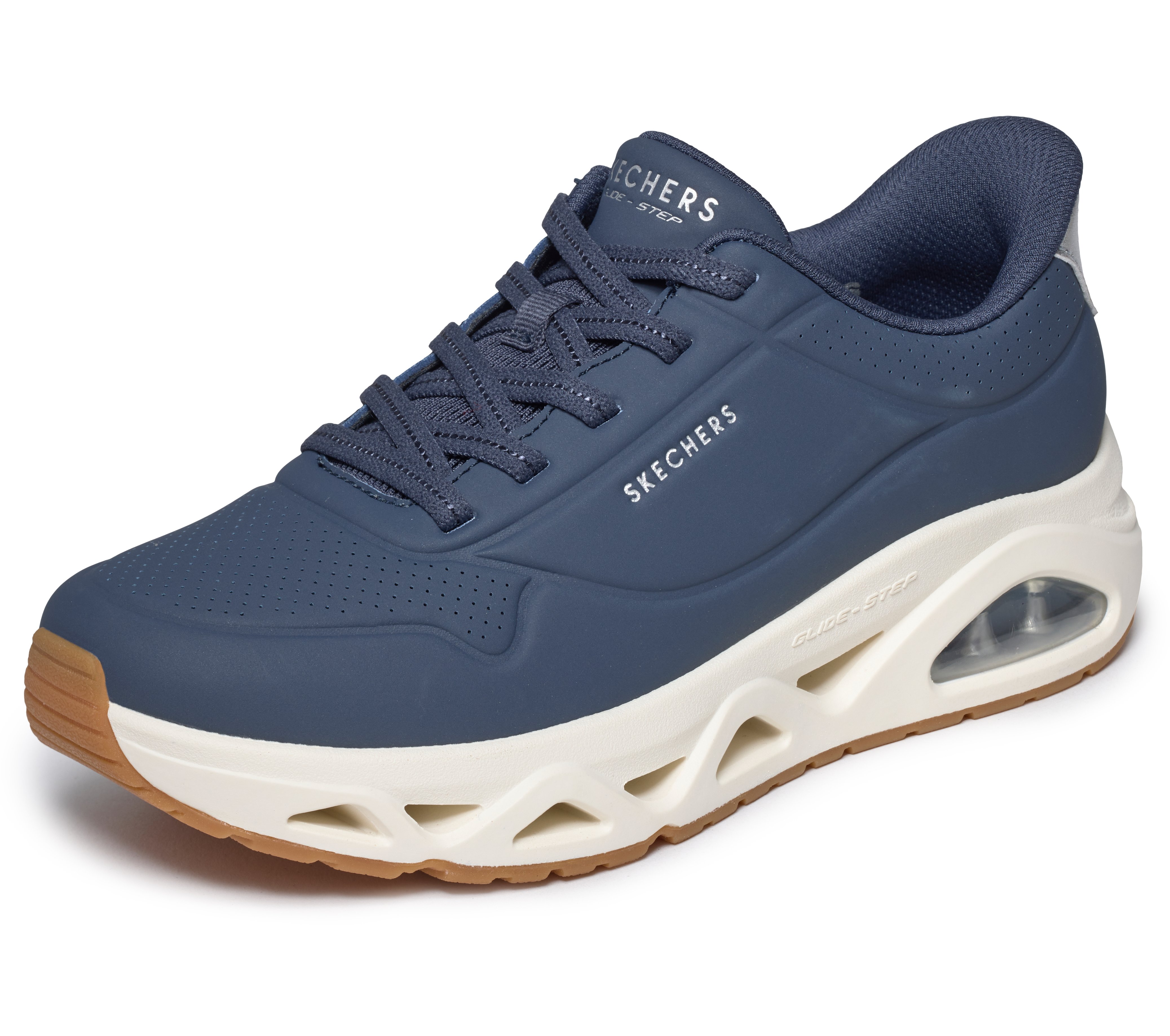 Skechers Slip-On Sneaker "UNO GLIDE-STEP-GLIDE ON AIR" Schlupfschuh, Halbschuh, Freizeitschuh mit Luftkissendämpfung