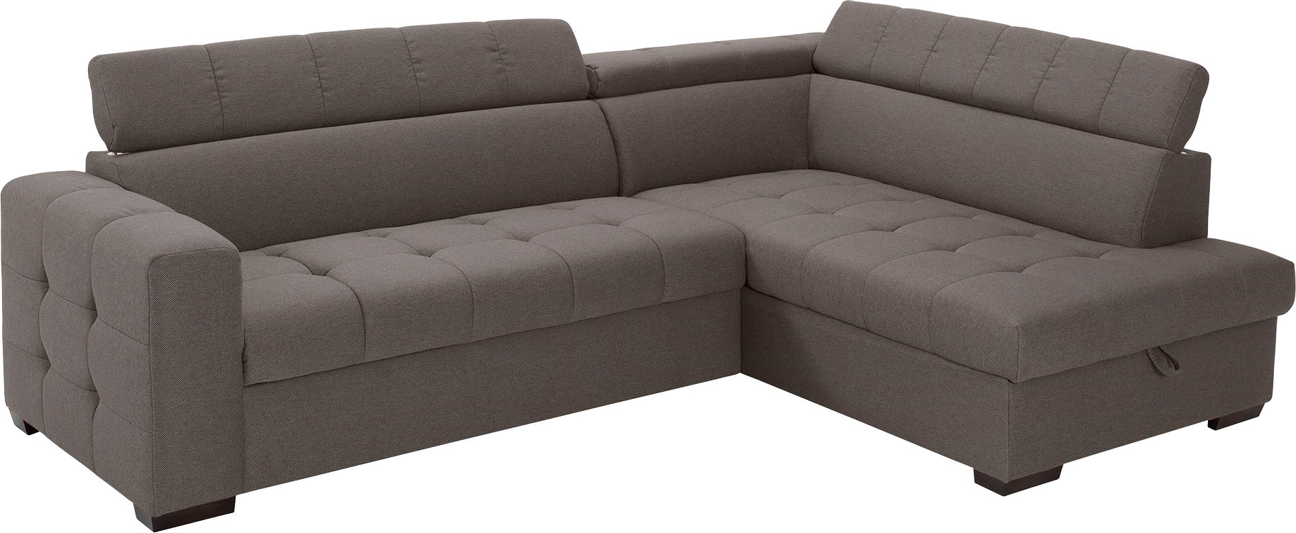 exxpo - sofa fashion Bettfunktion | Sitzbereich, mit und Bettkasten »Otusso«, Ecksofa BAUR Steppung Wahlweise im bestellen