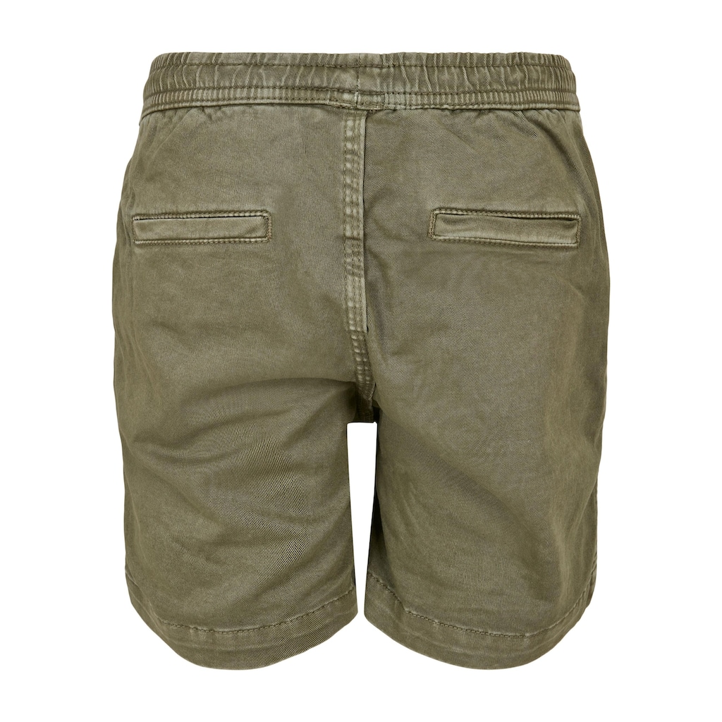 URBAN CLASSICS Stoffhose »Urban Classics Herren Boys Strech Twill Joggshorts«, (1 tlg.)