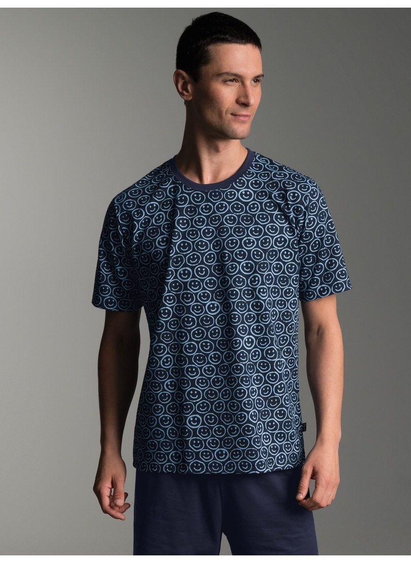 Trigema T-Shirt "TRIGEMA T-Shirt mit freundlichem Smiley-Muster" 1 Stk. günstig online kaufen