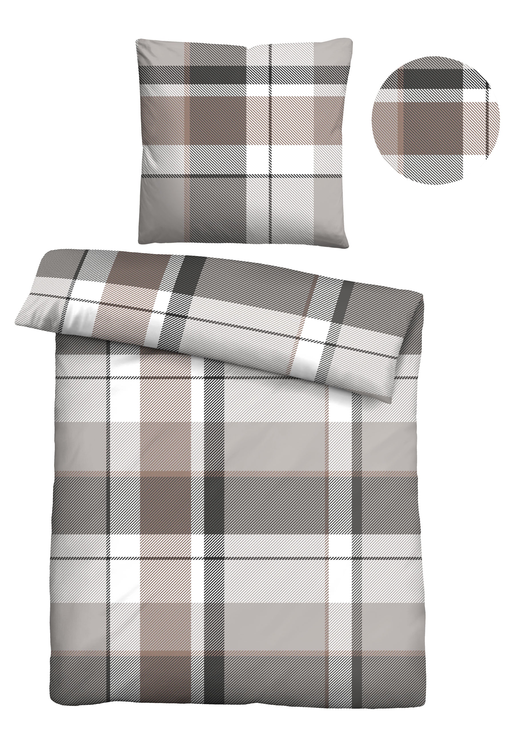 Castell - Markenbettwäsche Bettwäsche »0306725« 2 Stk. wohlig warm, temperaturausgleichend, 100% Baumwolle, pflegeleicht