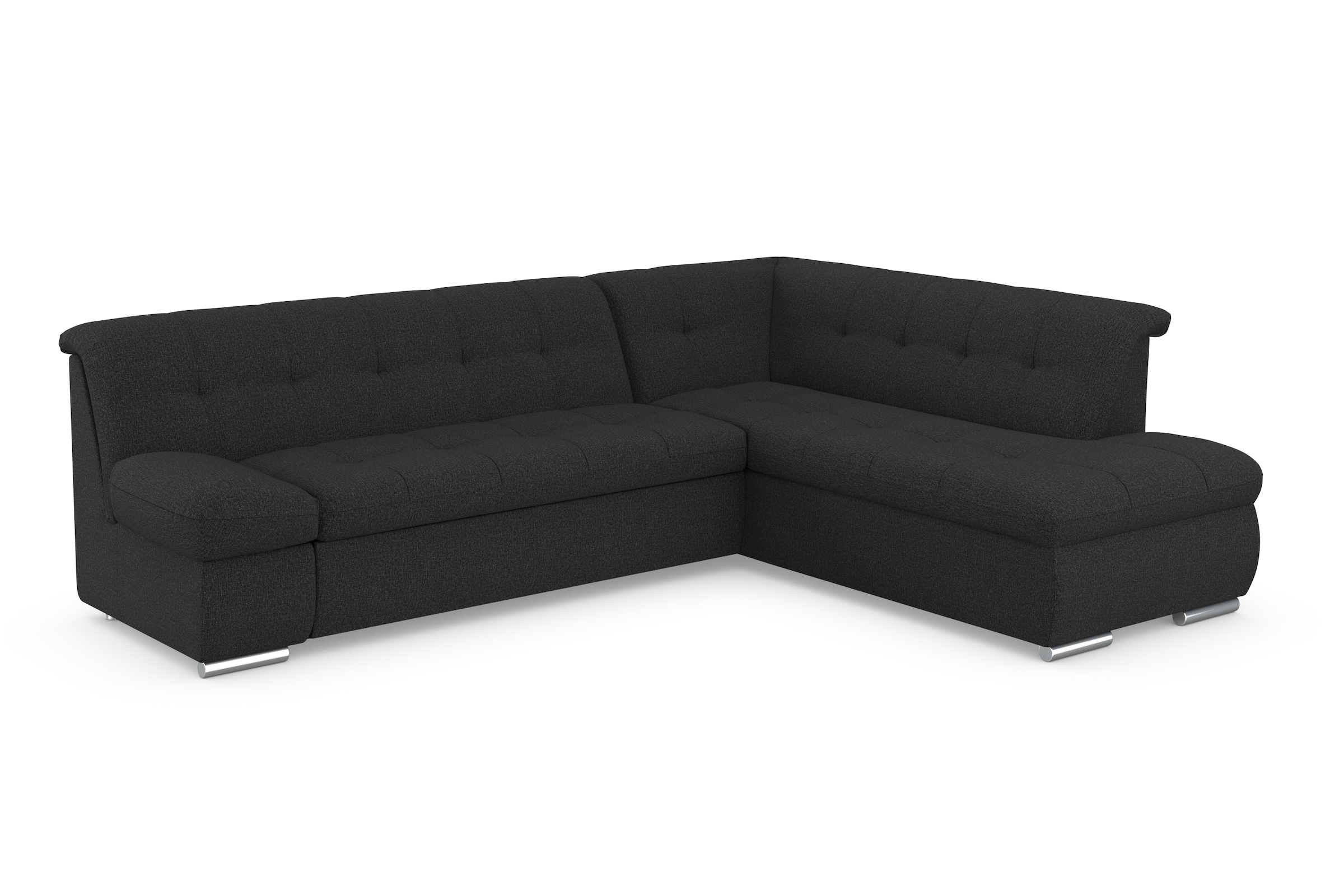 DOMO collection Ecksofa "MONA 271x213 cm, modern und komfortabel" whlw. mit Bett- und Armlehnfunktion, L-Form