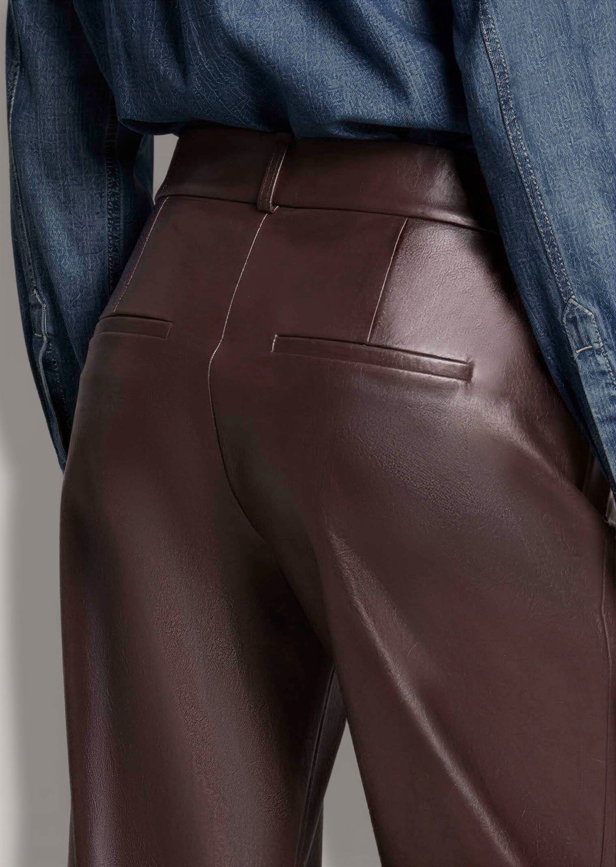 MADELEINE Lederhose »Hose 7/8-Hose in Lederoptik«