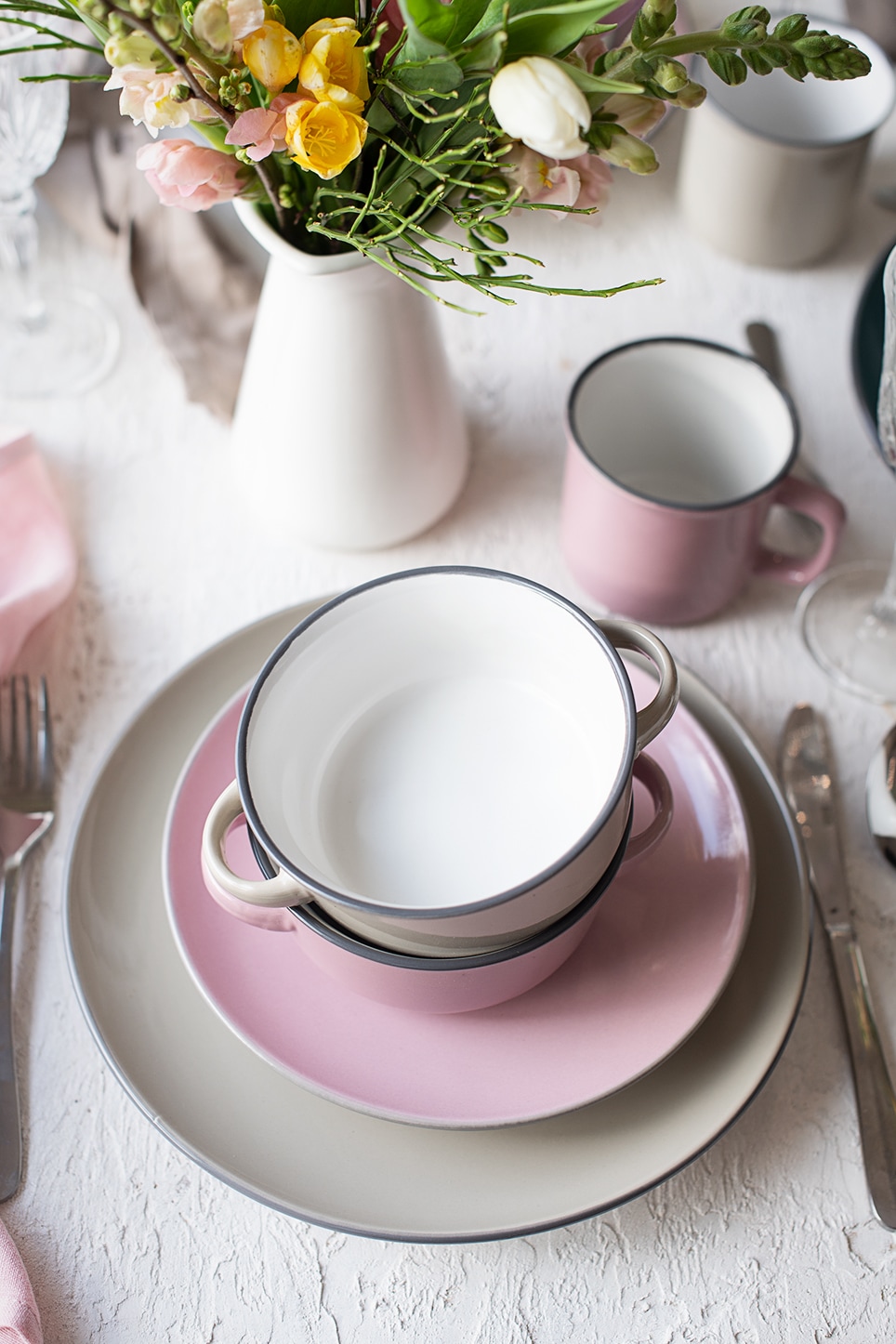 MÄSER Suppenteller »MAILA, Suppentassen-Set, Steinzeug«