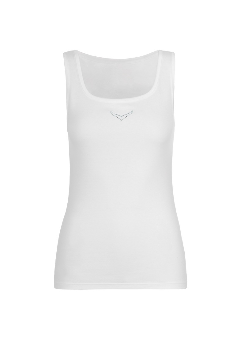 Trigema Tanktop "TRIGEMA Trägershirt mit Kristallsteinen" 1 Stk. günstig online kaufen