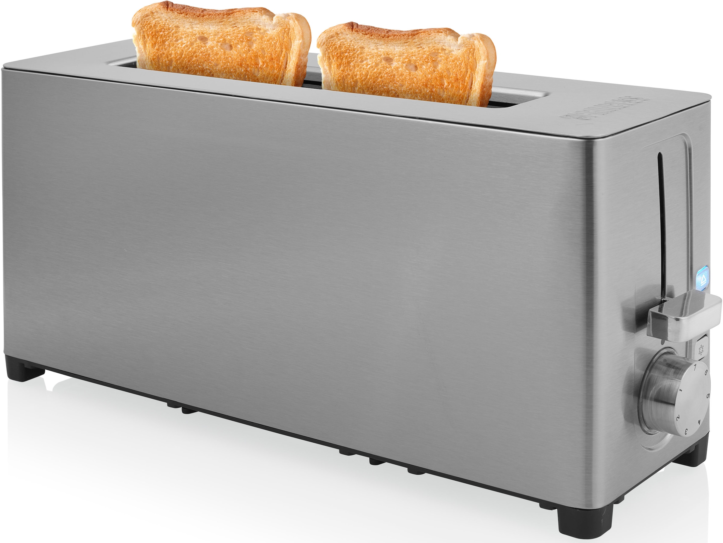 PRINCESS Toaster »142401«, 1 langer Schlitz, 1050 W, Brötchenaufsatz, 7 Bräunungsstufen, Krümelschublade