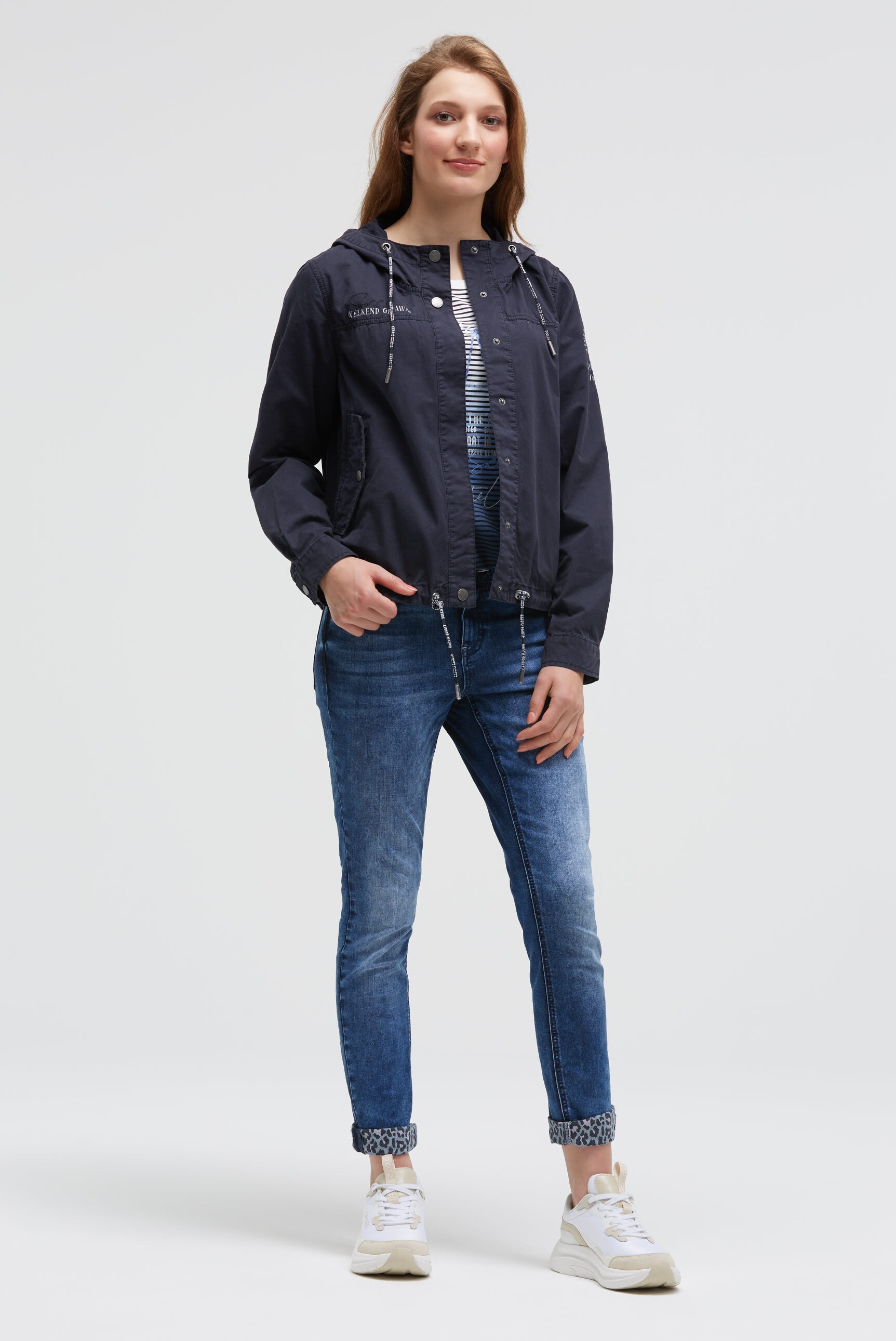 SOCCX Outdoorjacke, mit Kapuze