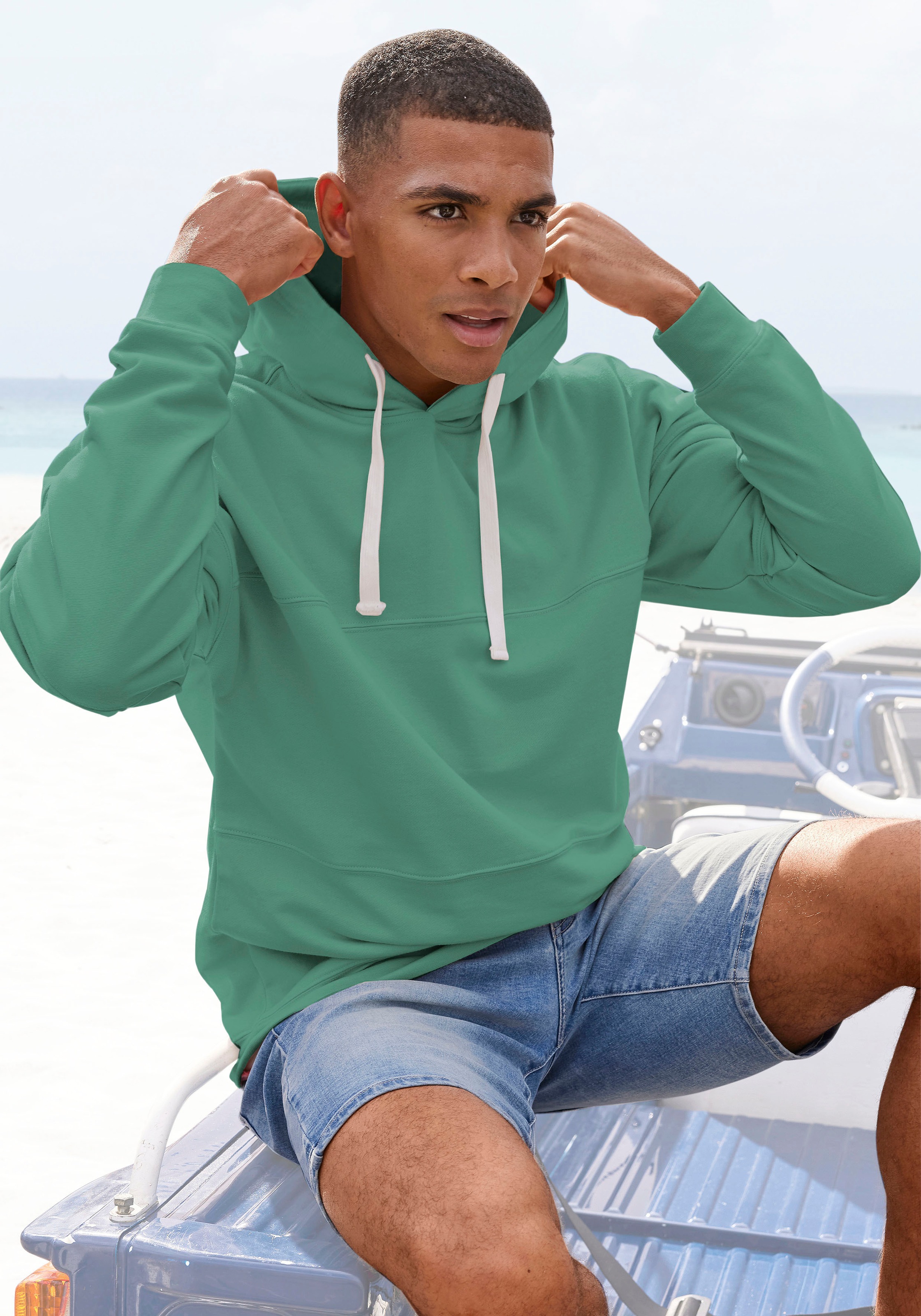H.I.S Kapuzensweatshirt, mit kontrastfarbenen Bändern kaufen