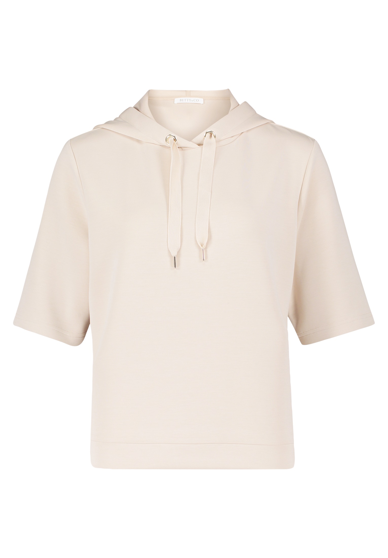 Betty&Co Kurzarmshirt "Damen mit Kapuze" 1 Stk. günstig online kaufen