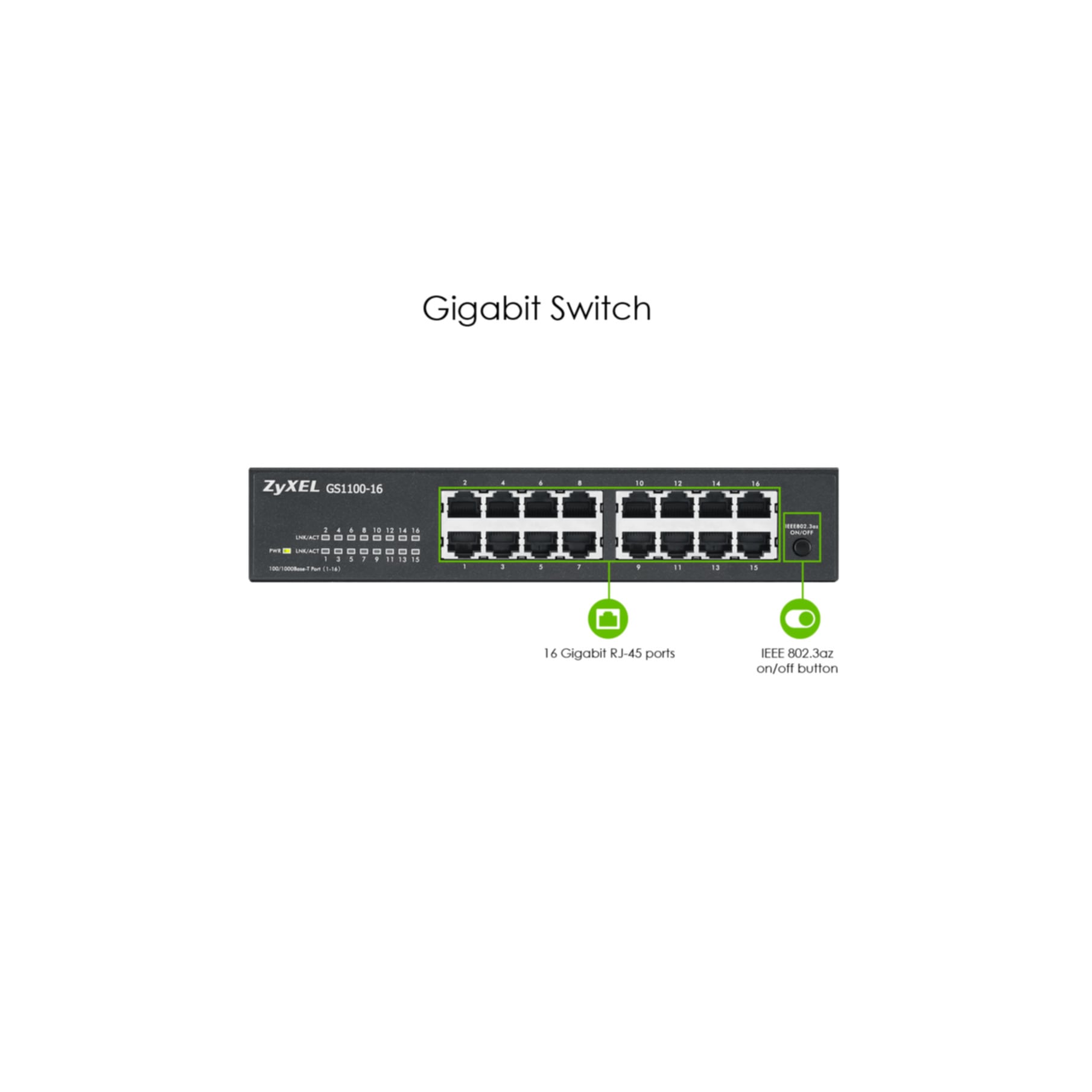 Zyxel Netzwerk-Switch »GS1100-16«