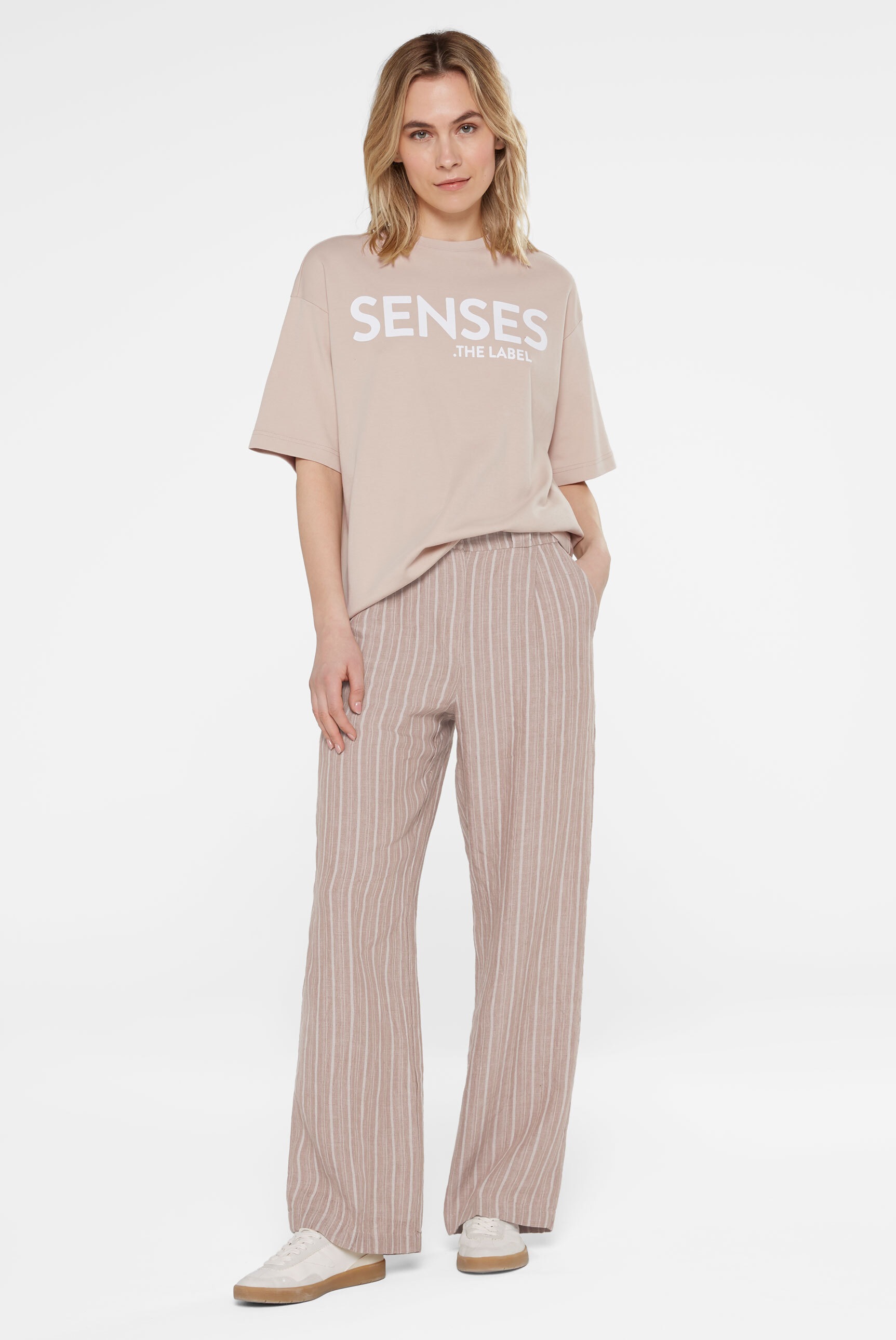 SENSES.THE LABLE Rundhalsshirt, aus Baumwolle