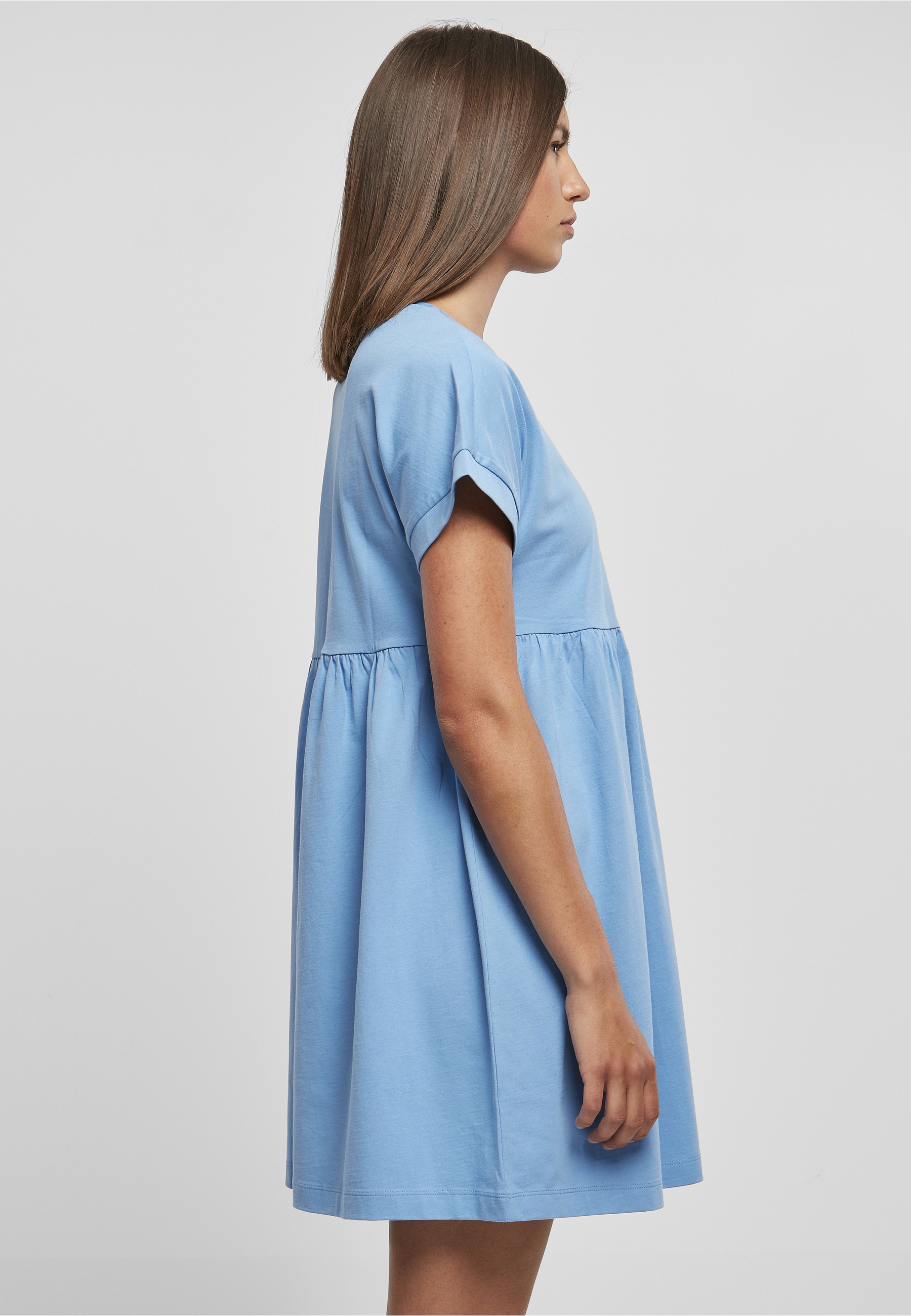 URBAN CLASSICS A-Linien-Kleid »Urban Classics Damen Ladies Organic Empire Valance Tee Dress« 1 tlg.