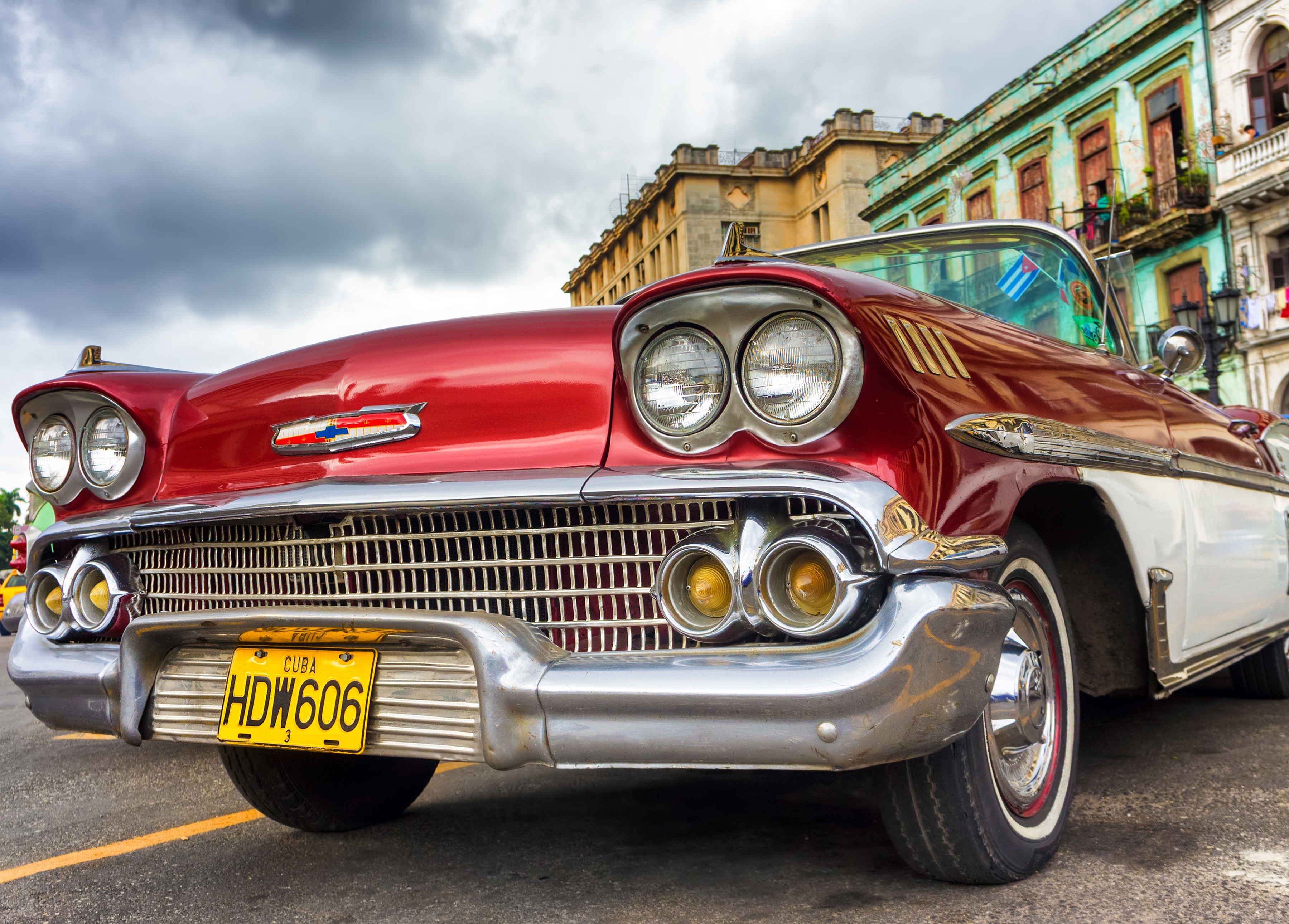 Papermoon Fototapete "Havana Oldtimer" glatt