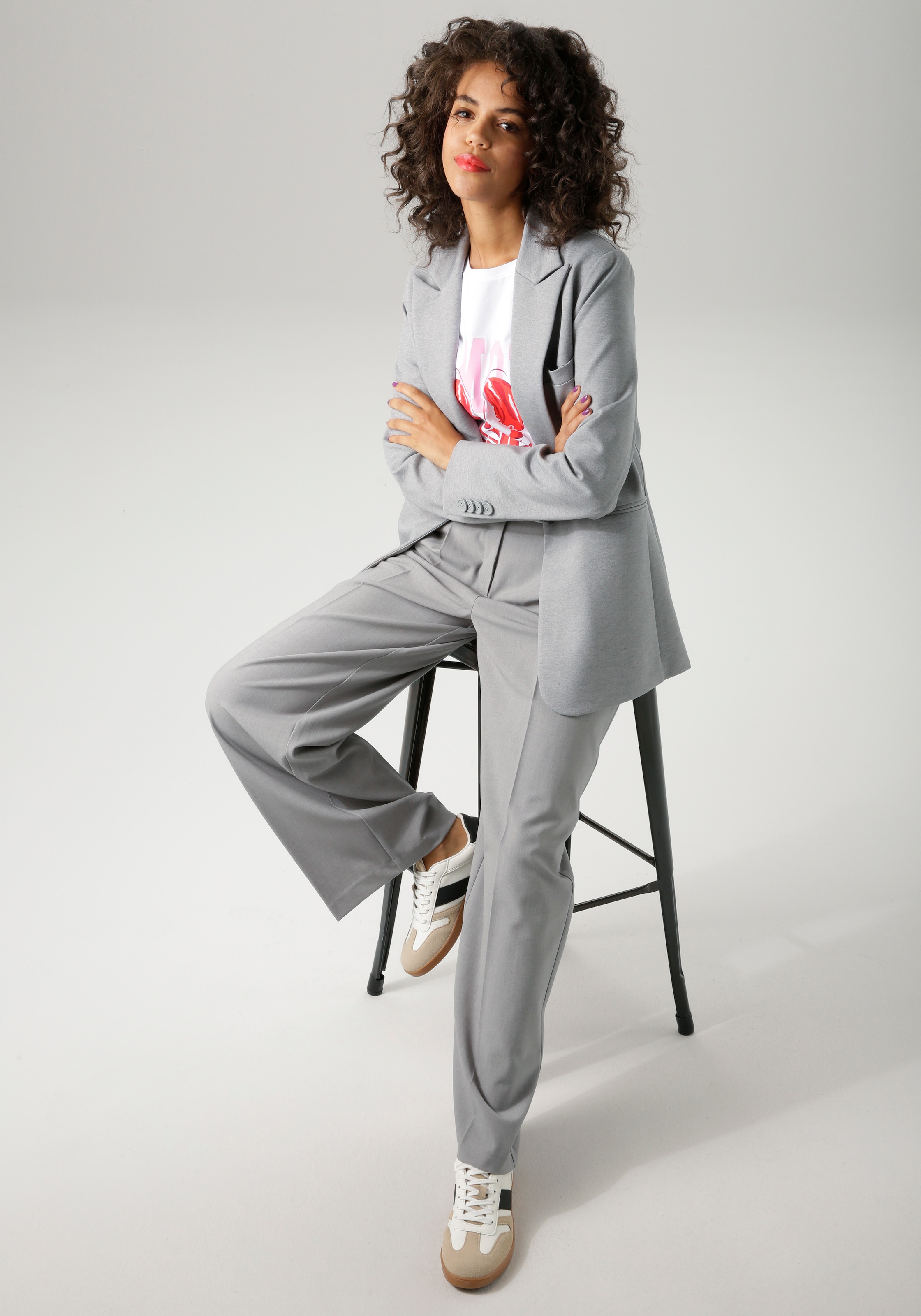Aniston CASUAL Longblazer, mit Reverskragen - NEUE KOLLEKTION