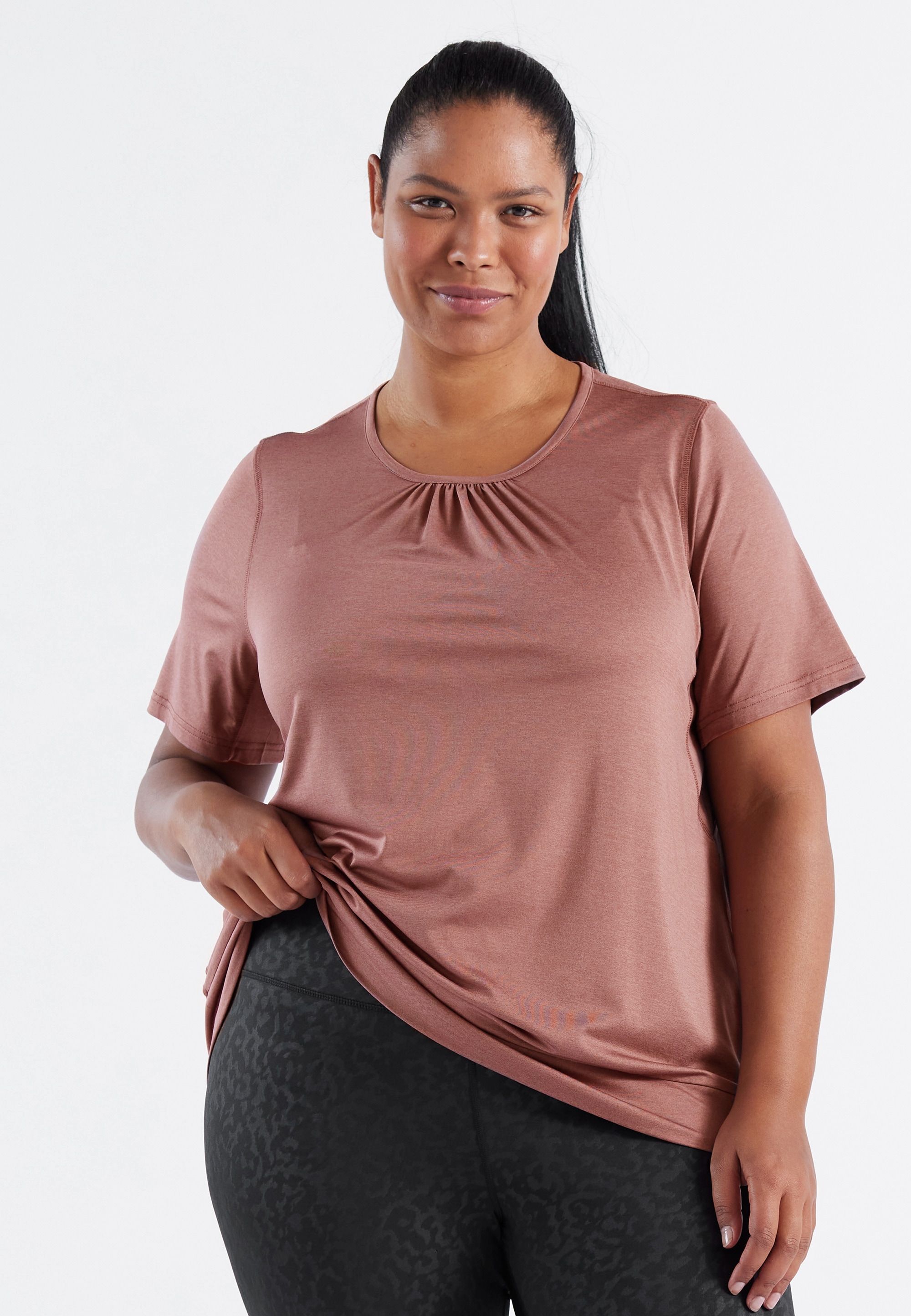 Q by Endurance Funktionsshirt »BREE MELANGE«, (1 tlg.), mit QUICK DRY-Technologie