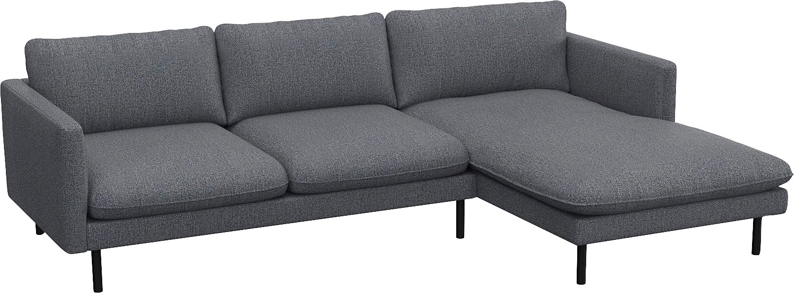 FLEXLUX Ecksofa »Bolzano, elegant und bequem, L-Form«, Sitzaufbau mit Kaltschaum & Stahl-Wellen, loose Sitz -& Rückenkissen