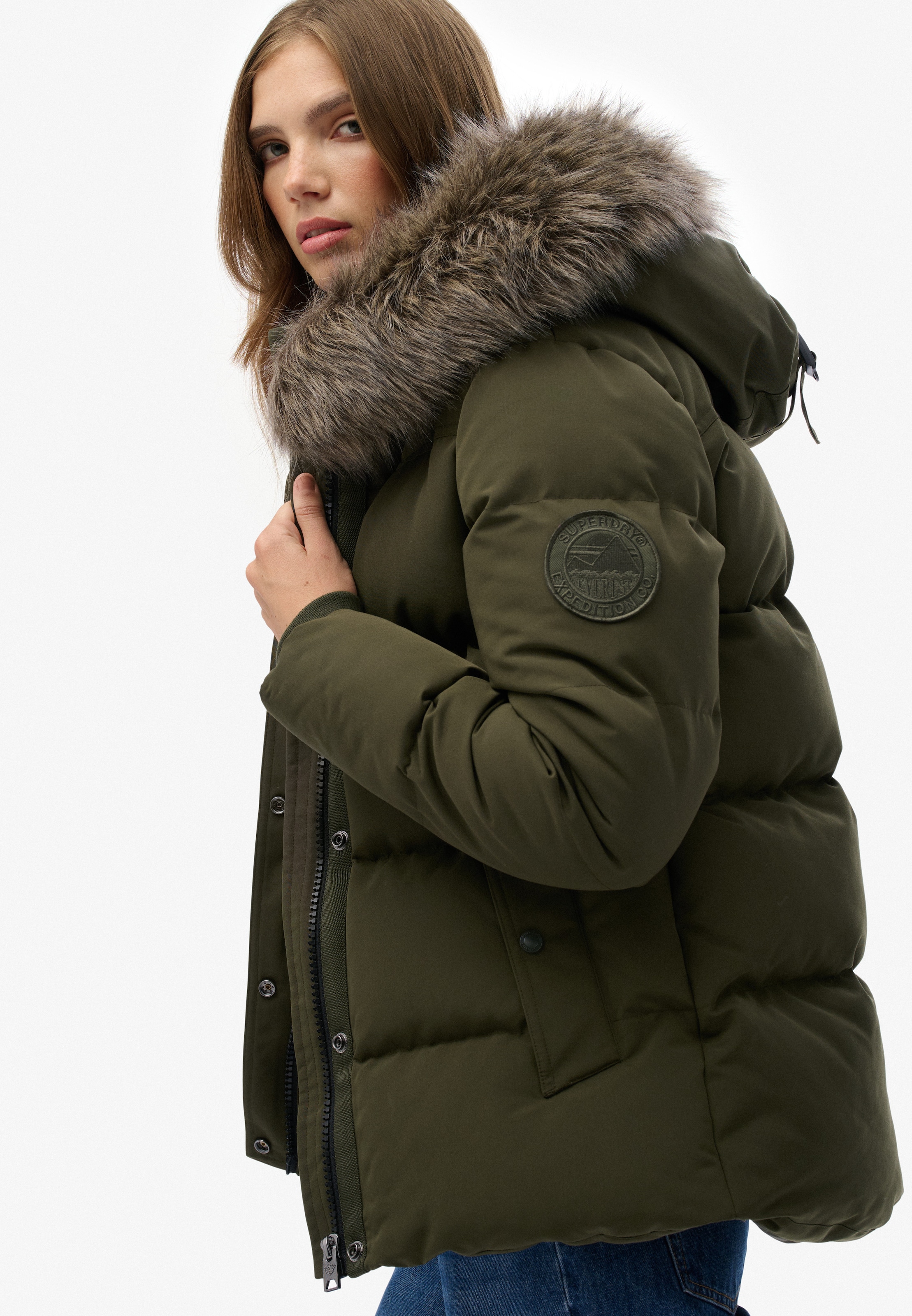 Superdry Steppjacke »EVEREST 5 BAFFLE PUFFER JKT«, mit Kapuze