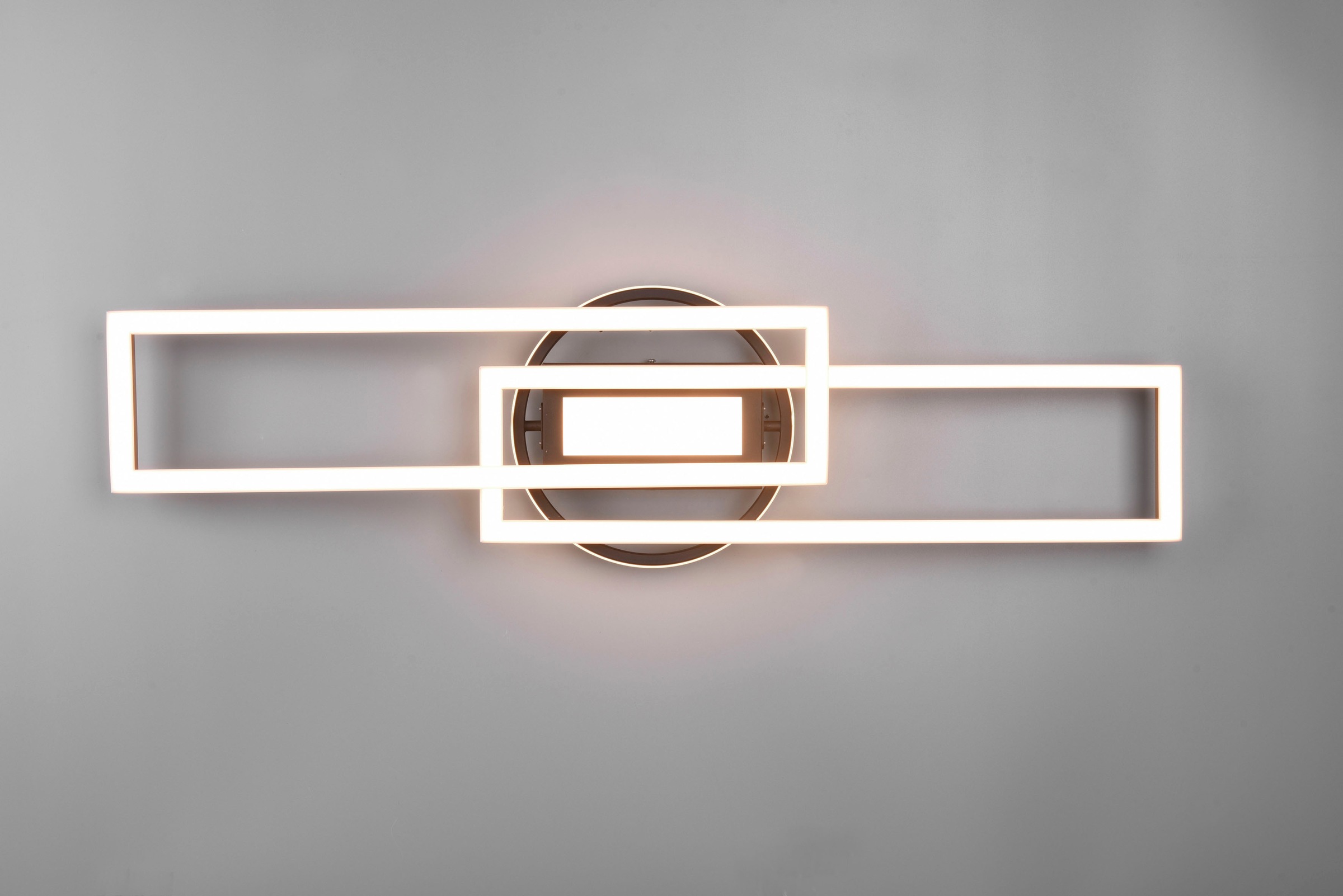 REALITY Leuchten LED Deckenleuchte »Twister«, 1 flammig, Leuchtmittel LED-Board | LED fest integriert, Deckenlampe 4500 Lumen Lichtfarbe einstellbar Fernbedienung Memory