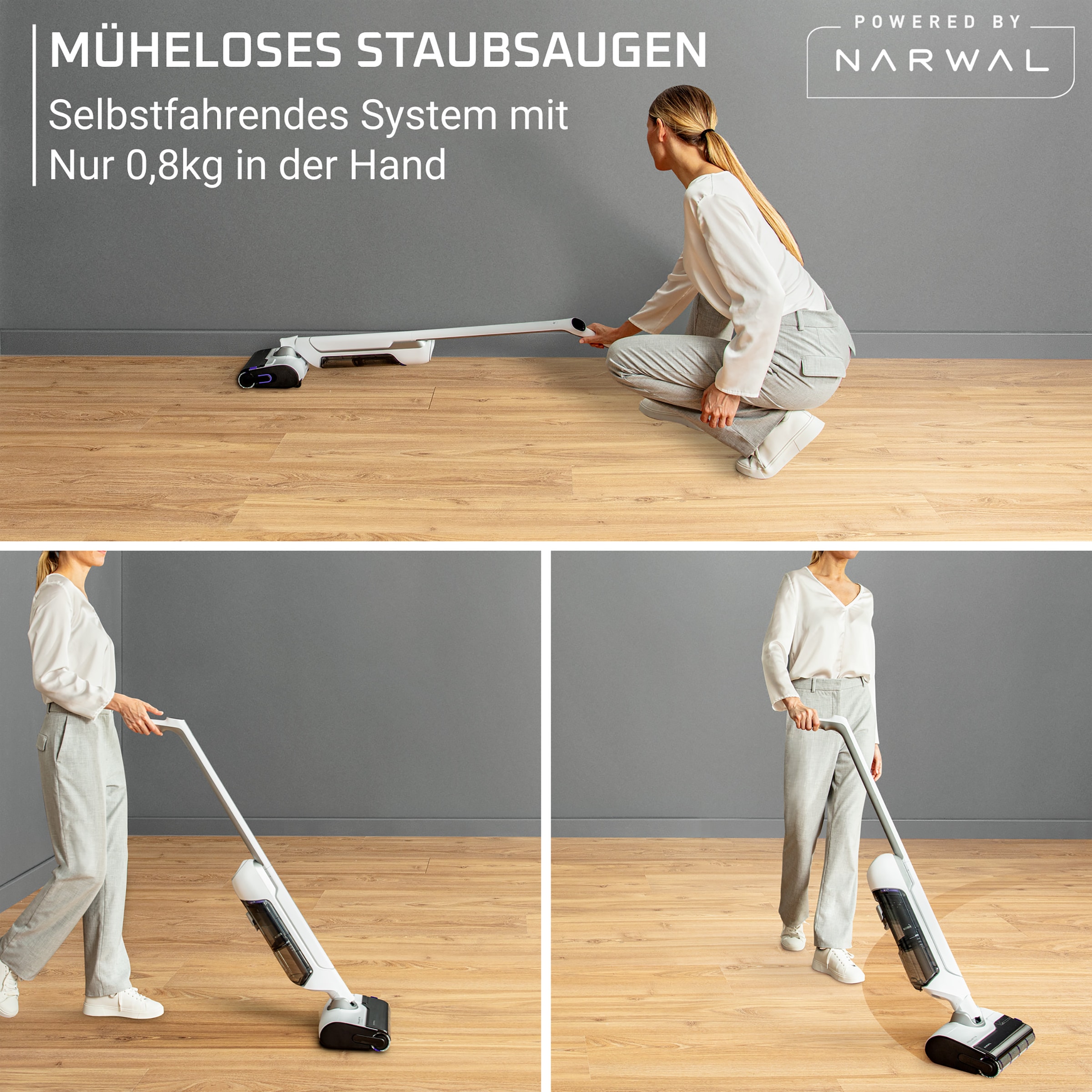 Rowenta Nass-Trocken-Akkusauger »GZ7540 X-Clean 10«, lange Laufzeit, selbstreinigend und -trocknend, geeignet für Hartböden