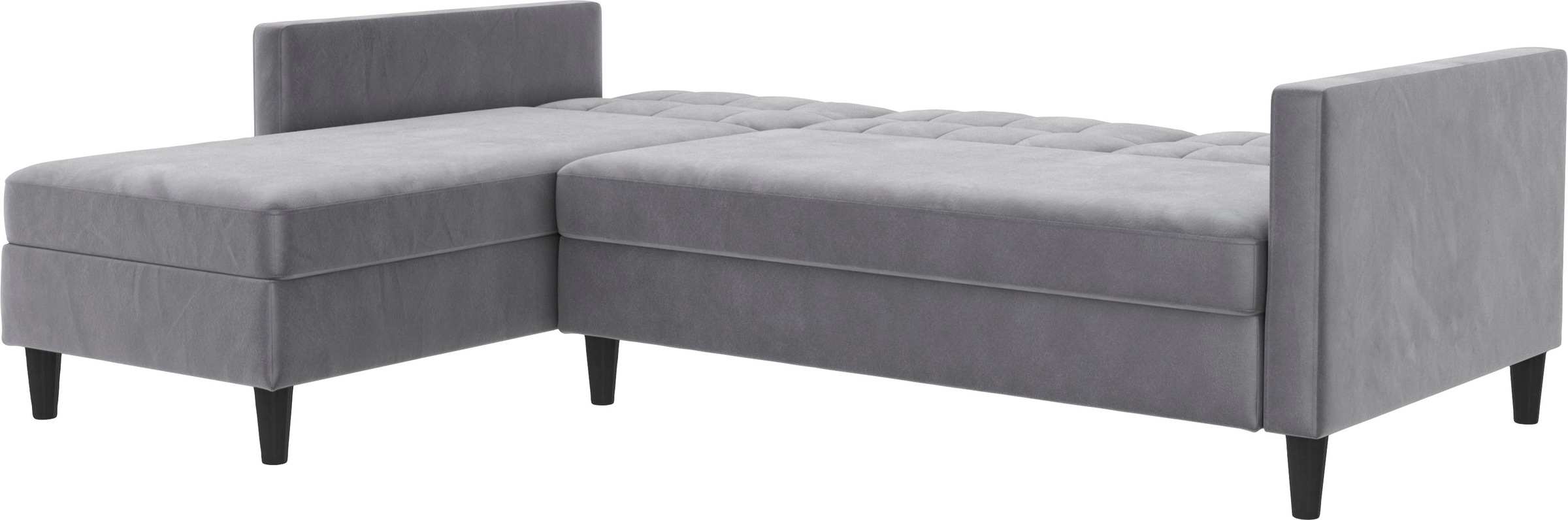 Dorel Home Ecksofa »Hartford II«, mit Bettfunktion und Stauraum, Recamiere beidseitig montierbar