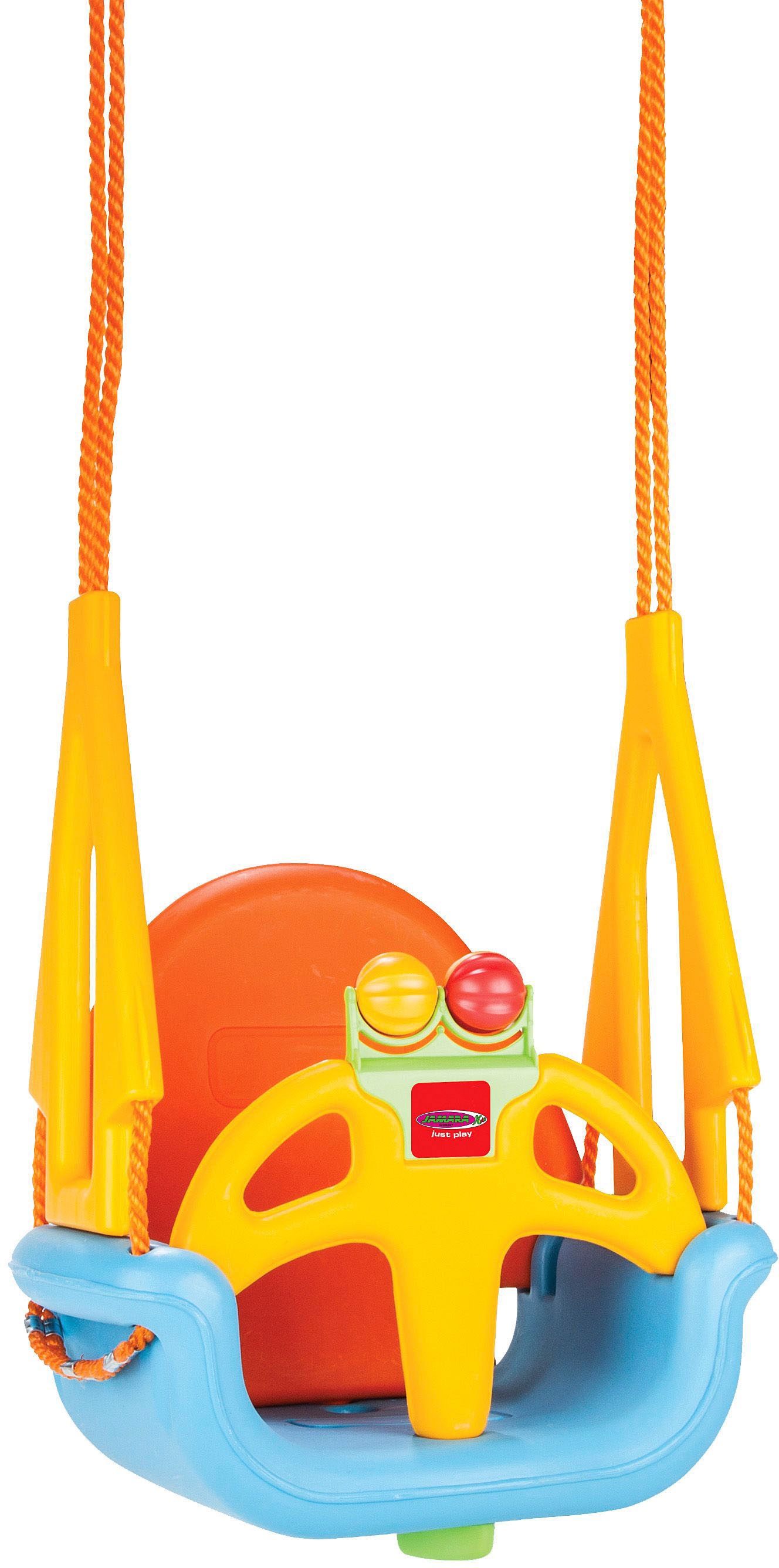 JAMARA Kinder Babyschaukelsitz "Grow with me 3in1", bis 60 kg, bunt, Kunststoff, B:47cm H:33cm, Schaukelsitze, mit Sicherheitsbügel