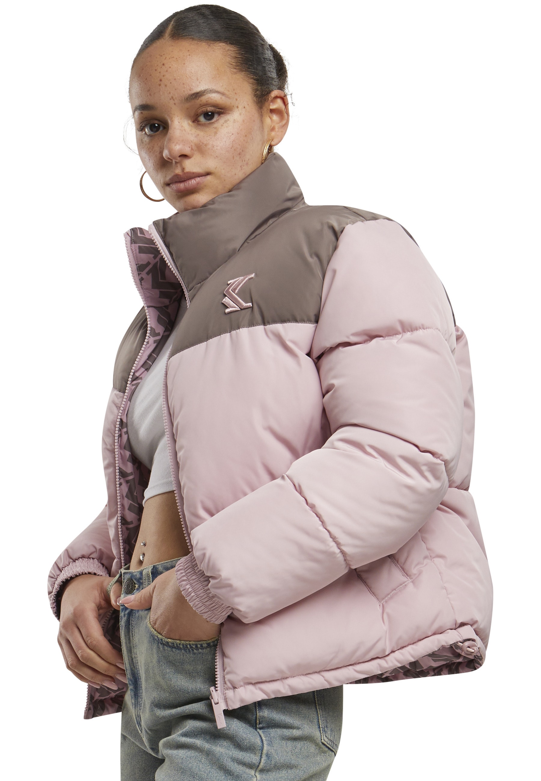 Karl Kani Winterjacke »Karl Kani Karl Kani OG Reversible Puffer Jacket« 1 Stk. tlg. ohne Kapuze