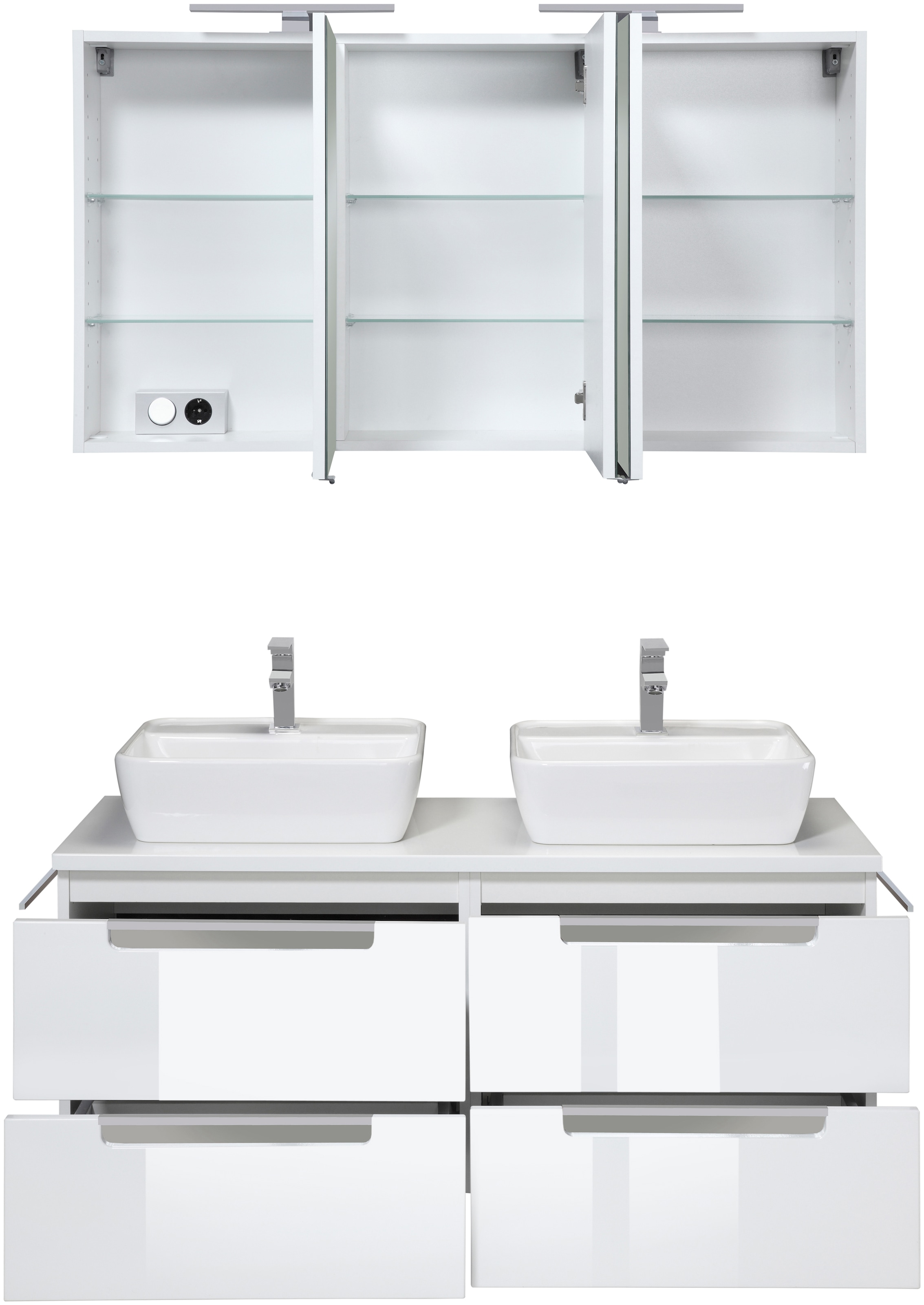 welltime Badmöbel-Set »Malibu« Set, 2 Stk. tlg.
