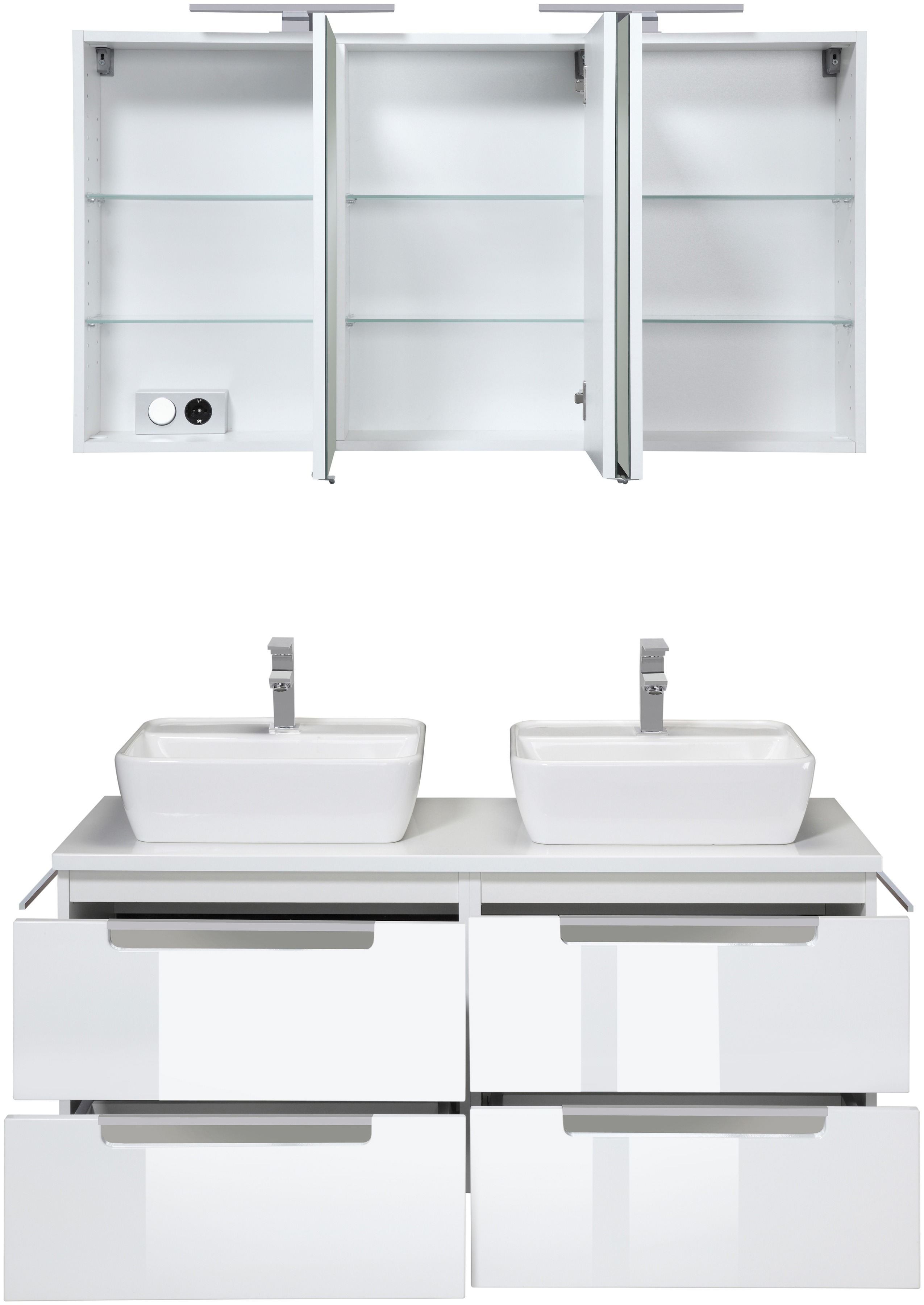 Thumbnail - welltime Badmöbel-Set "Malibu" Set, 2 Stk. tlg.