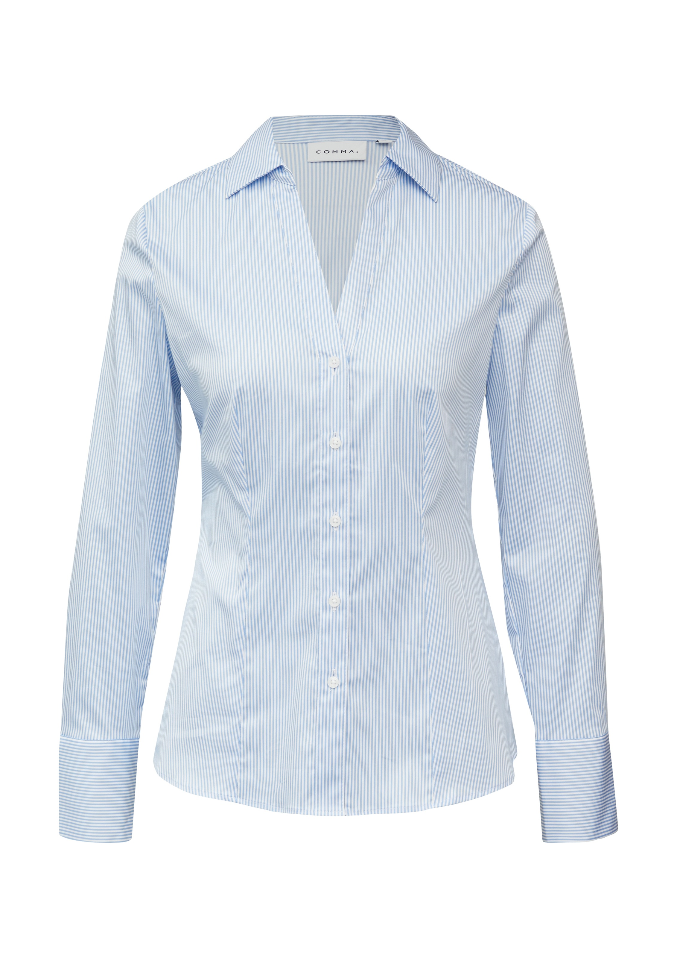 Thumbnail - Comma Hemdbluse im Streifen-Design
