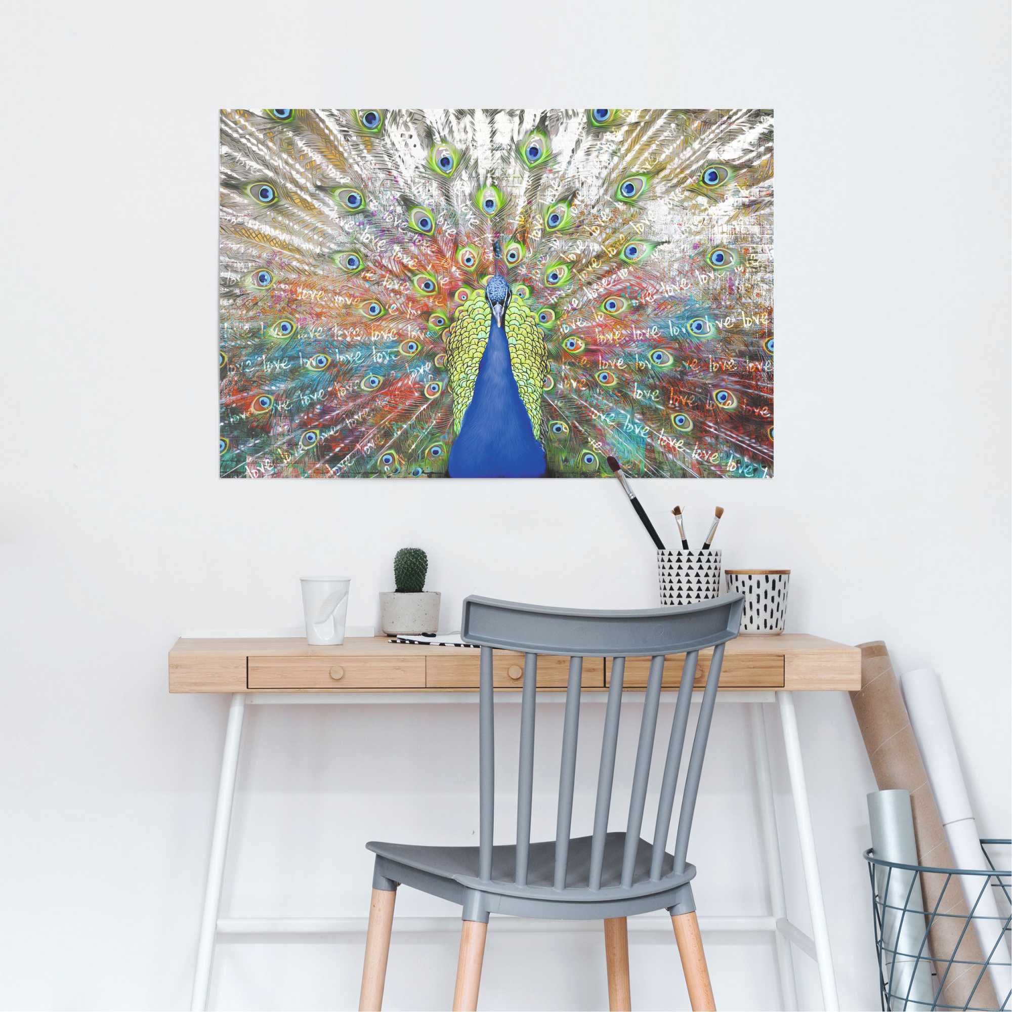 Reinders Poster "Liebespfau", (1 St.) günstig online kaufen