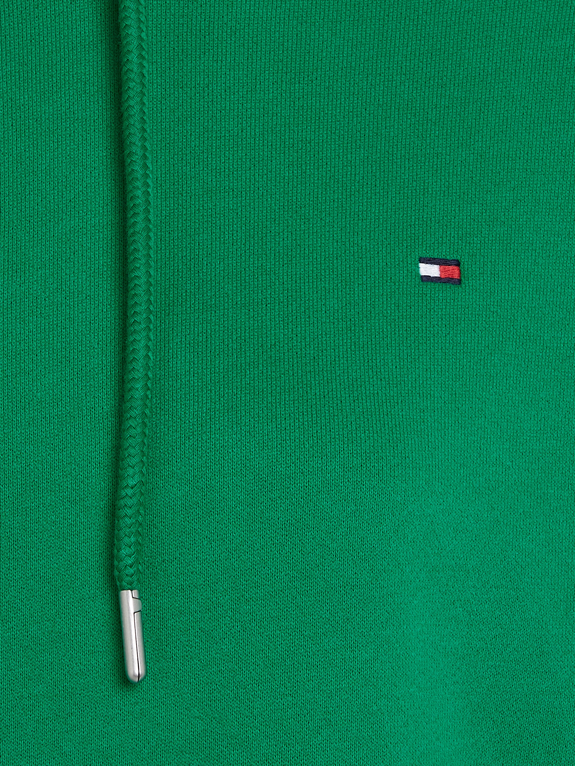 Tommy Hilfiger Kapuzensweatshirt »REG FLAG ON CHEST HOODIE«, Kapuze mit Kordel, Stickerei, Logo-Flag