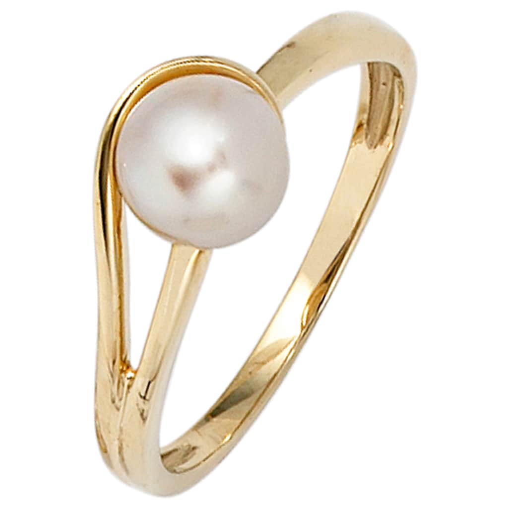 JOBO Perlenring »Ring mit Perle 6,5 mm«
