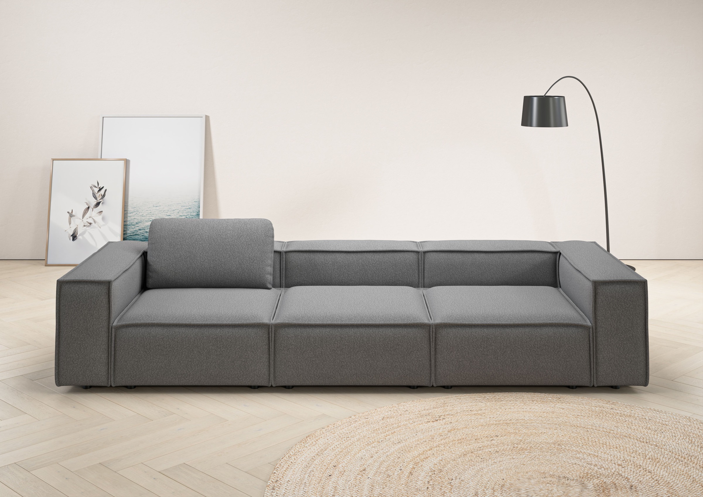 PLACES OF STYLE 3,5-Sitzer "Watertown, modernes Big-Sofa XXL, 336 cm Breite günstig online kaufen