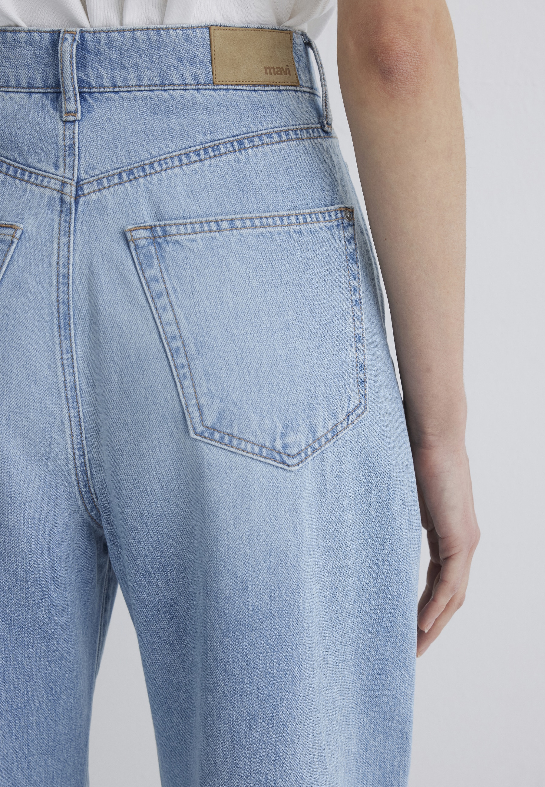 Mavi Weite Jeans »LAURA« Pleated Baggy Pants