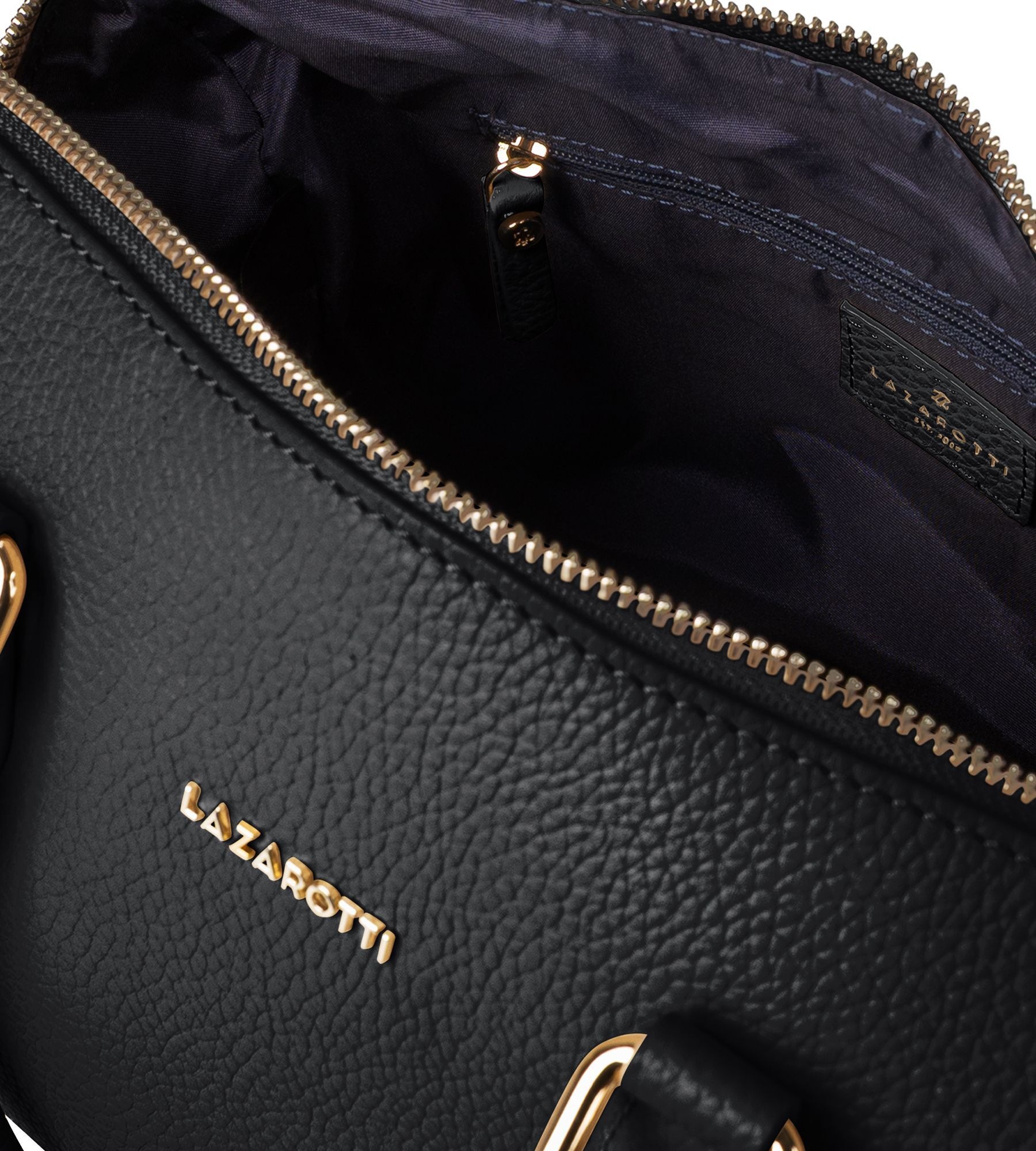 Lazarotti Henkeltasche »Bologna Leather Bowling-Bag Handtasche Crossbody Leder 26 cm«
