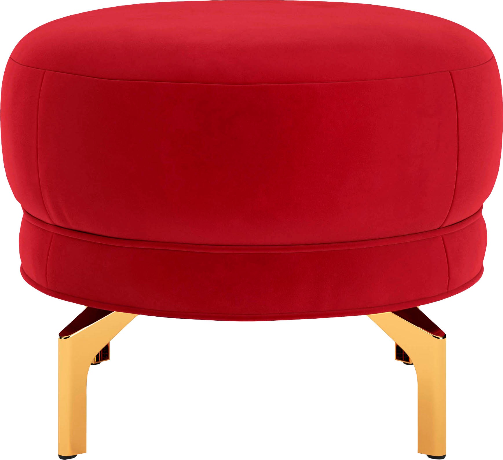 sit&more Polsterhocker "Orient 3" goldfarbene Metallfüße