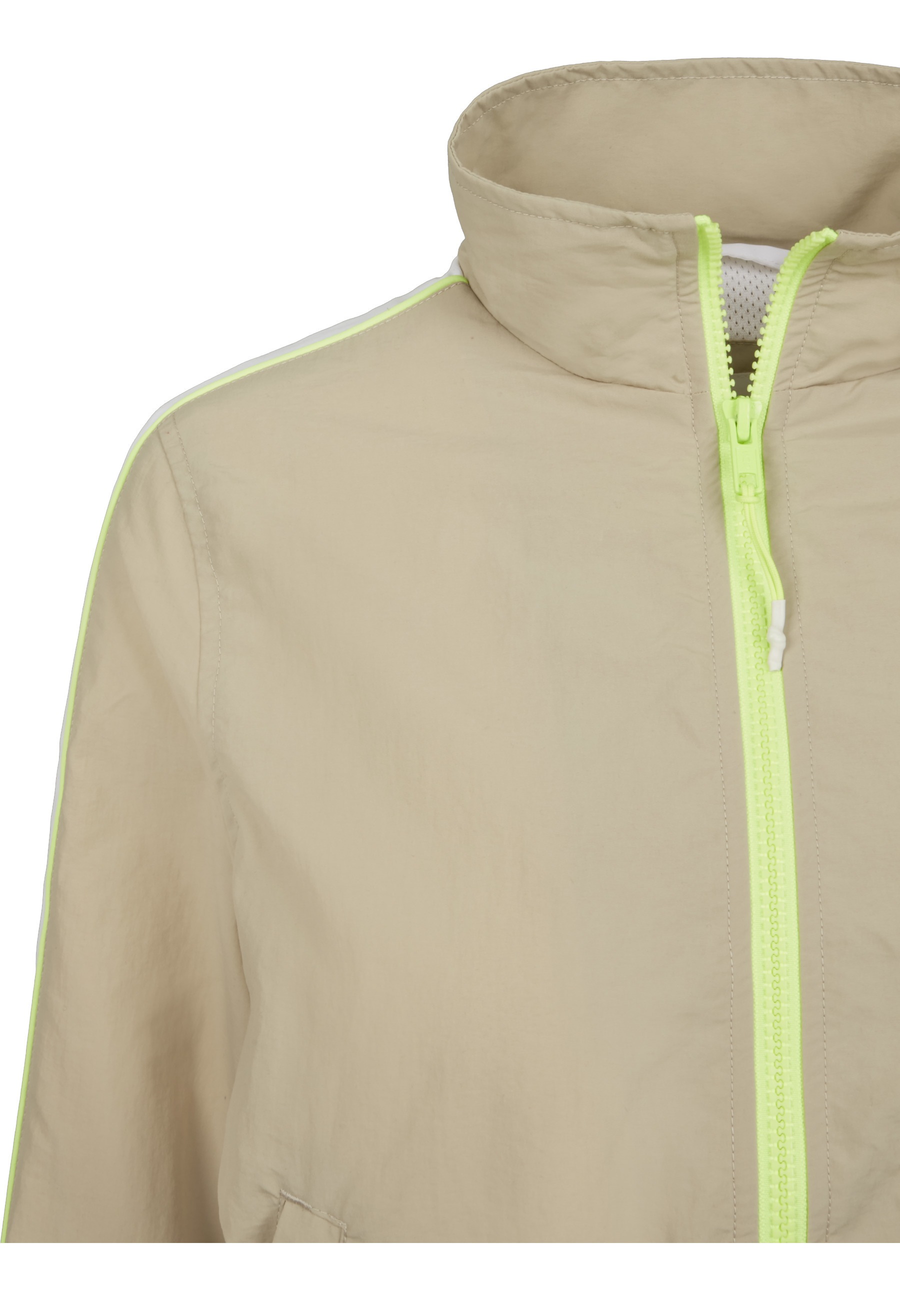 URBAN CLASSICS Allwetterjacke »Urban Classics Damen Ladies Short Piped Track Jacket« 1 Stk. tlg. ohne Kapuze