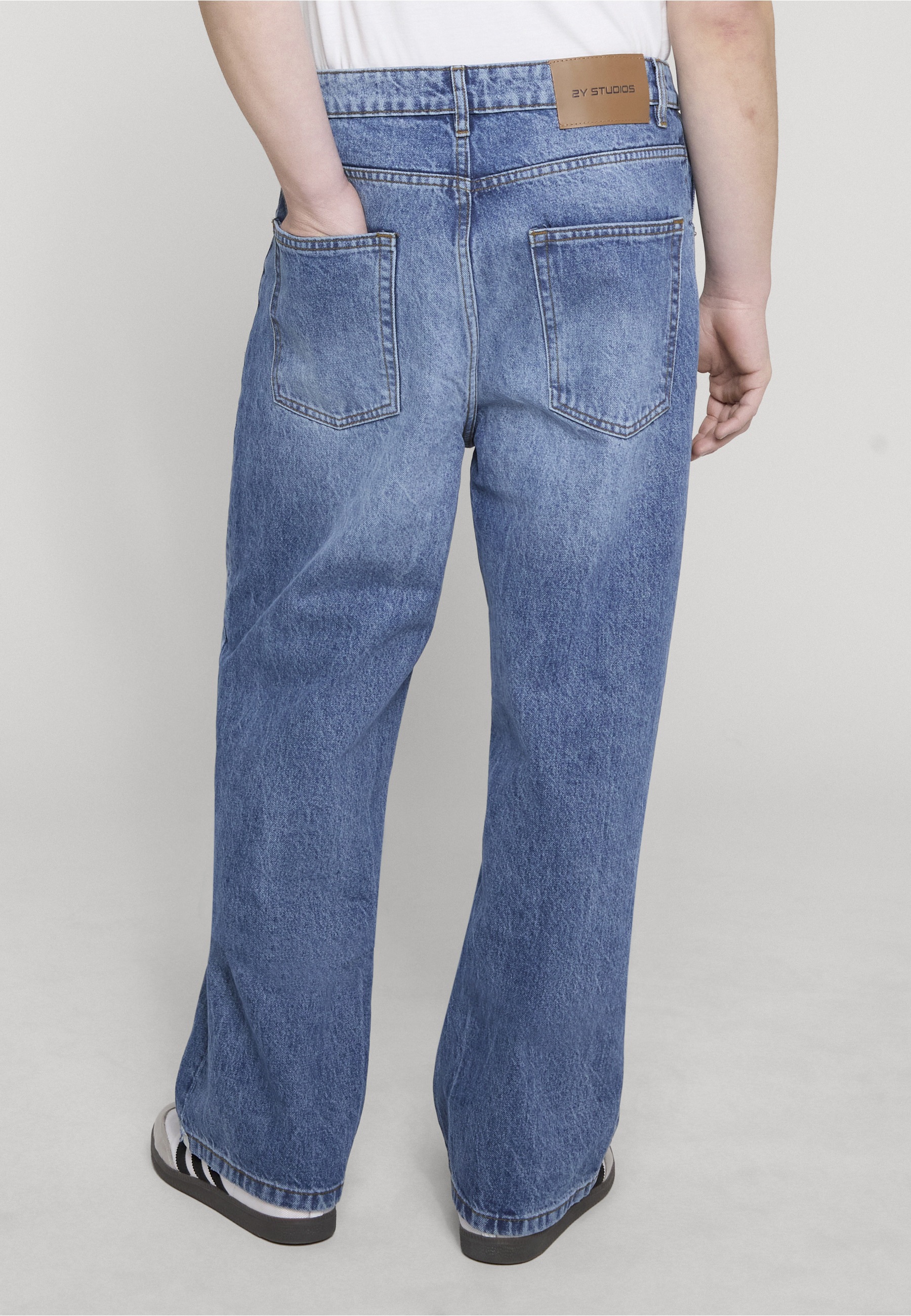 2Y Studios Adrik Basic Baggy Jeans Blue 36 7