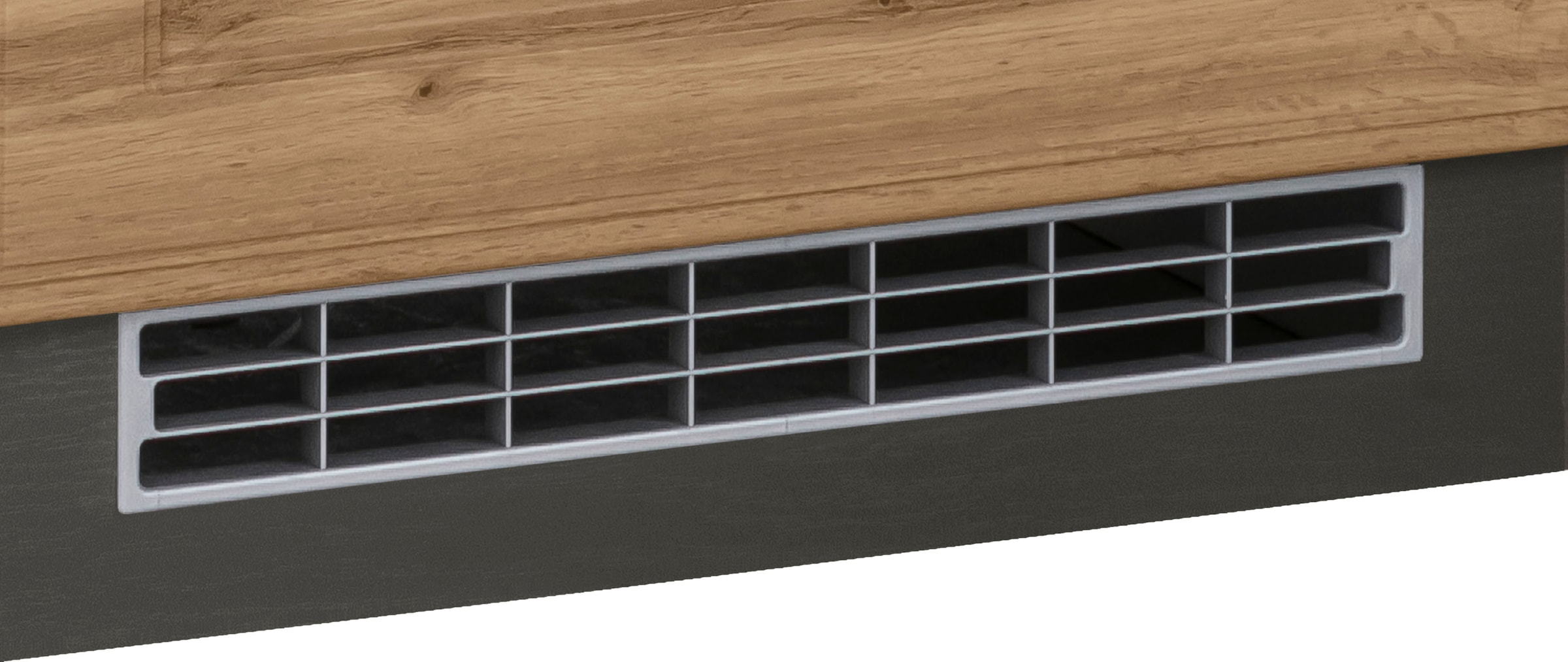 HELD MÖBEL Winkelküche »Stockholm«, Stellbreite 290/170 cm, mit hochwertigen MDF Fronten im Landhaus-Stil