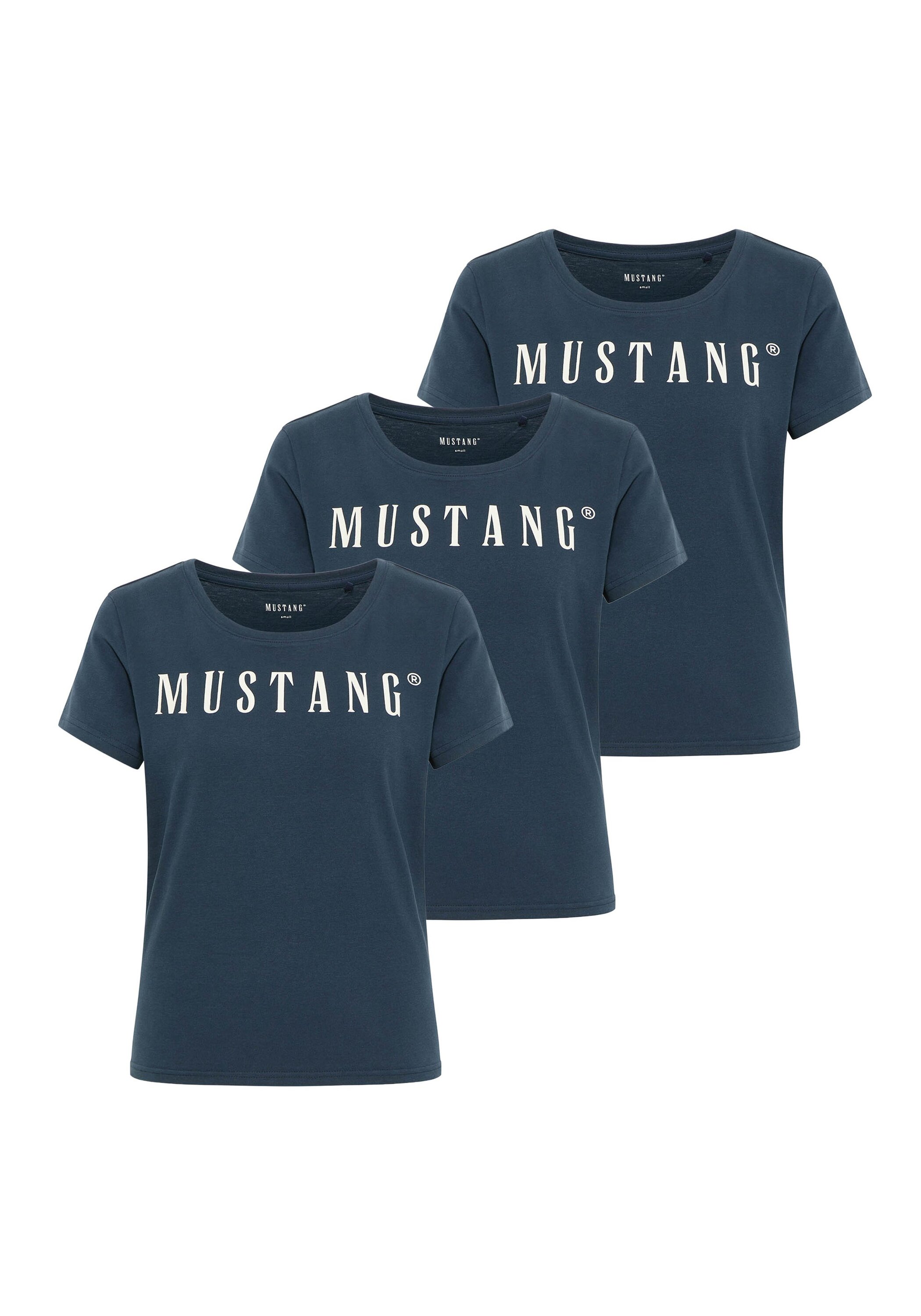 MUSTANG T-Shirt "T-Shirt Style Alma 3P 3er Pack"