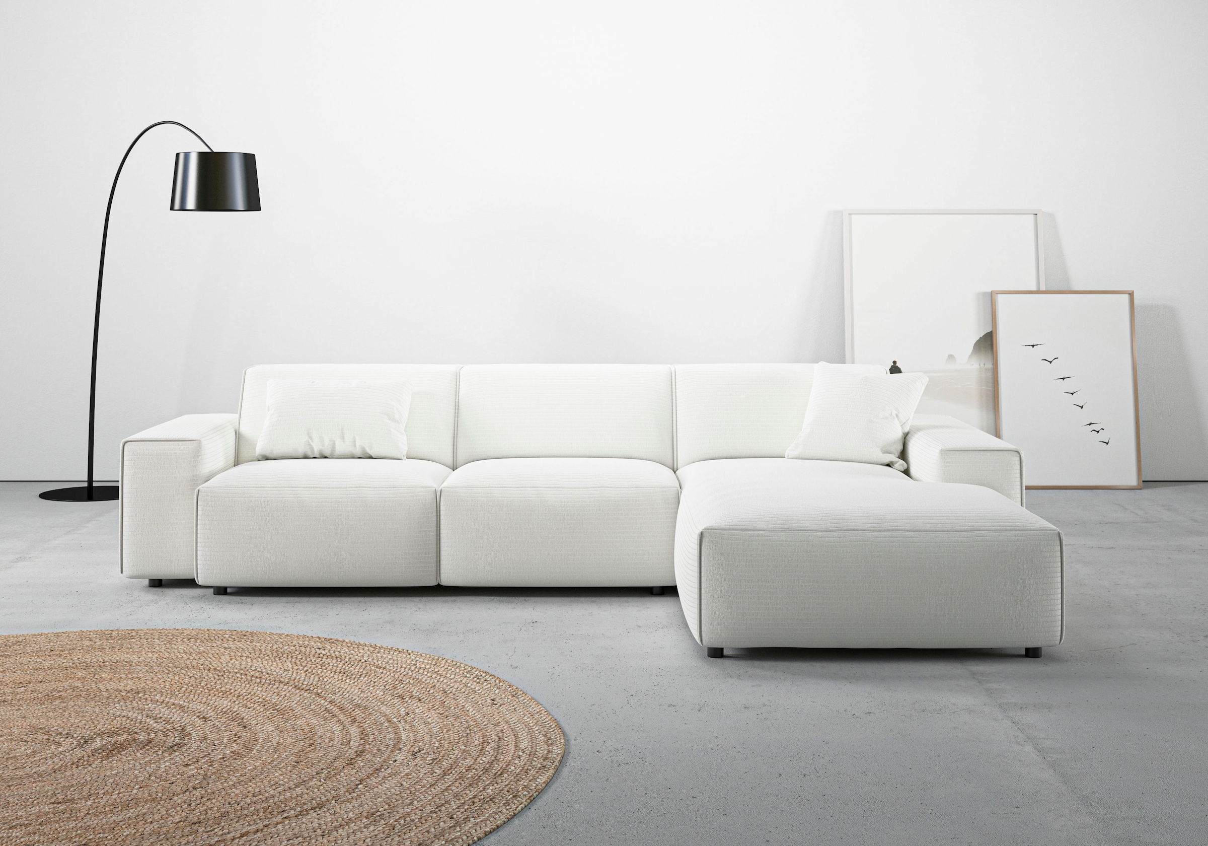 Home affaire Ecksofa "Glimminge auch in Breitcord, Feincord, Bouclé + Easy günstig online kaufen