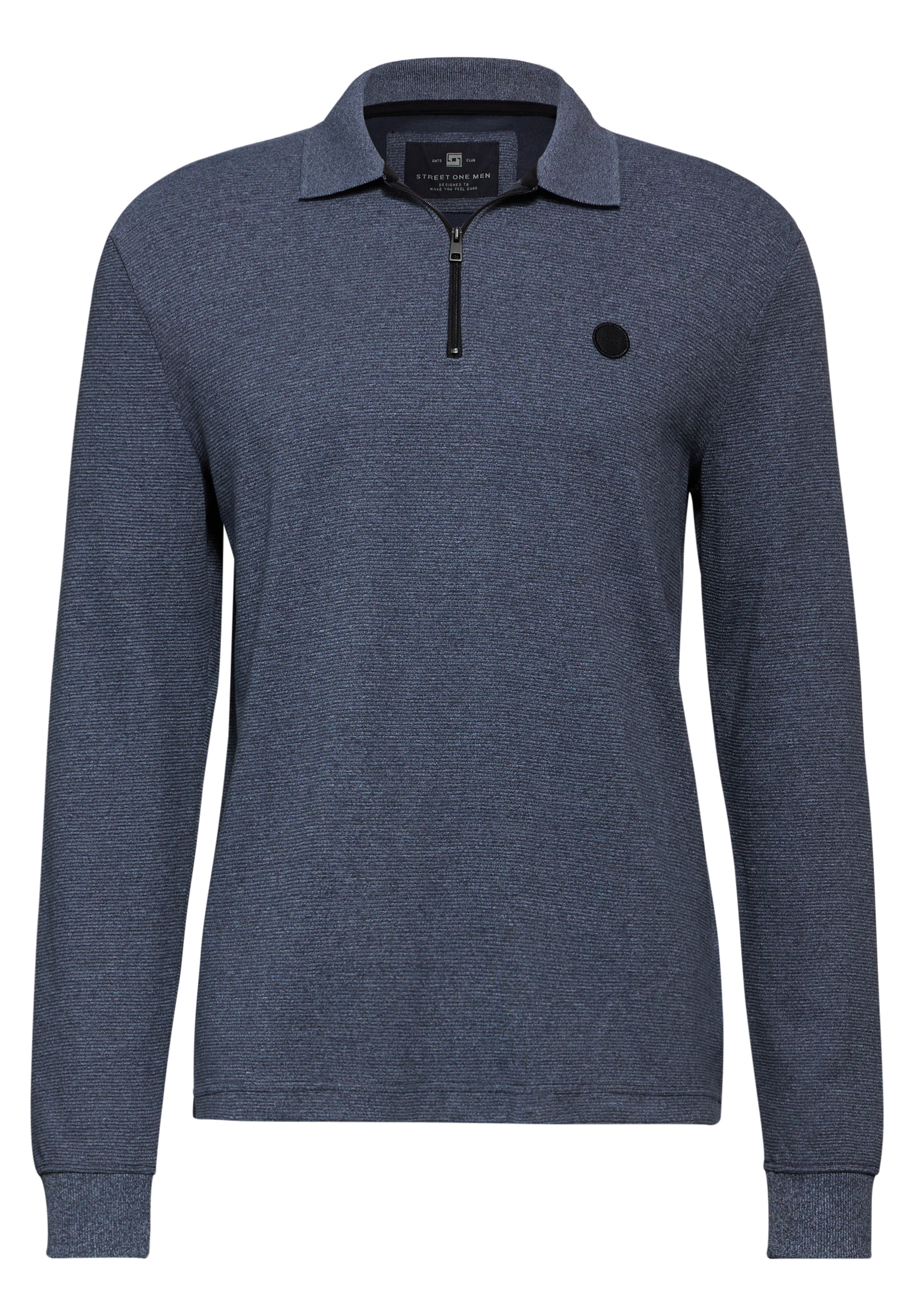 STREET ONE MEN Longpullover, im soften Baumwoll-Mix