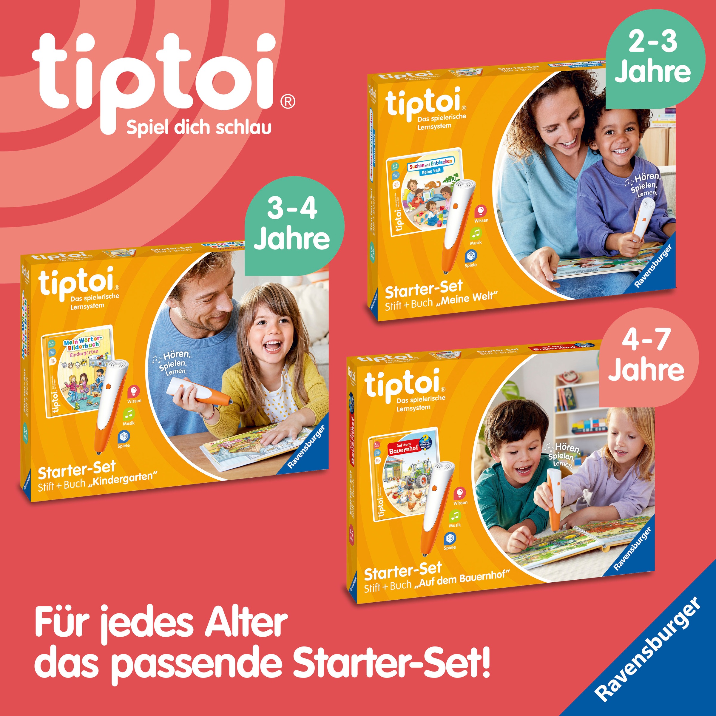 Ravensburger Puzzle »tiptoi® Puzzle für kleine Entdecker: Peppa Pig«, (2 x 24 Teile) Made in Europe