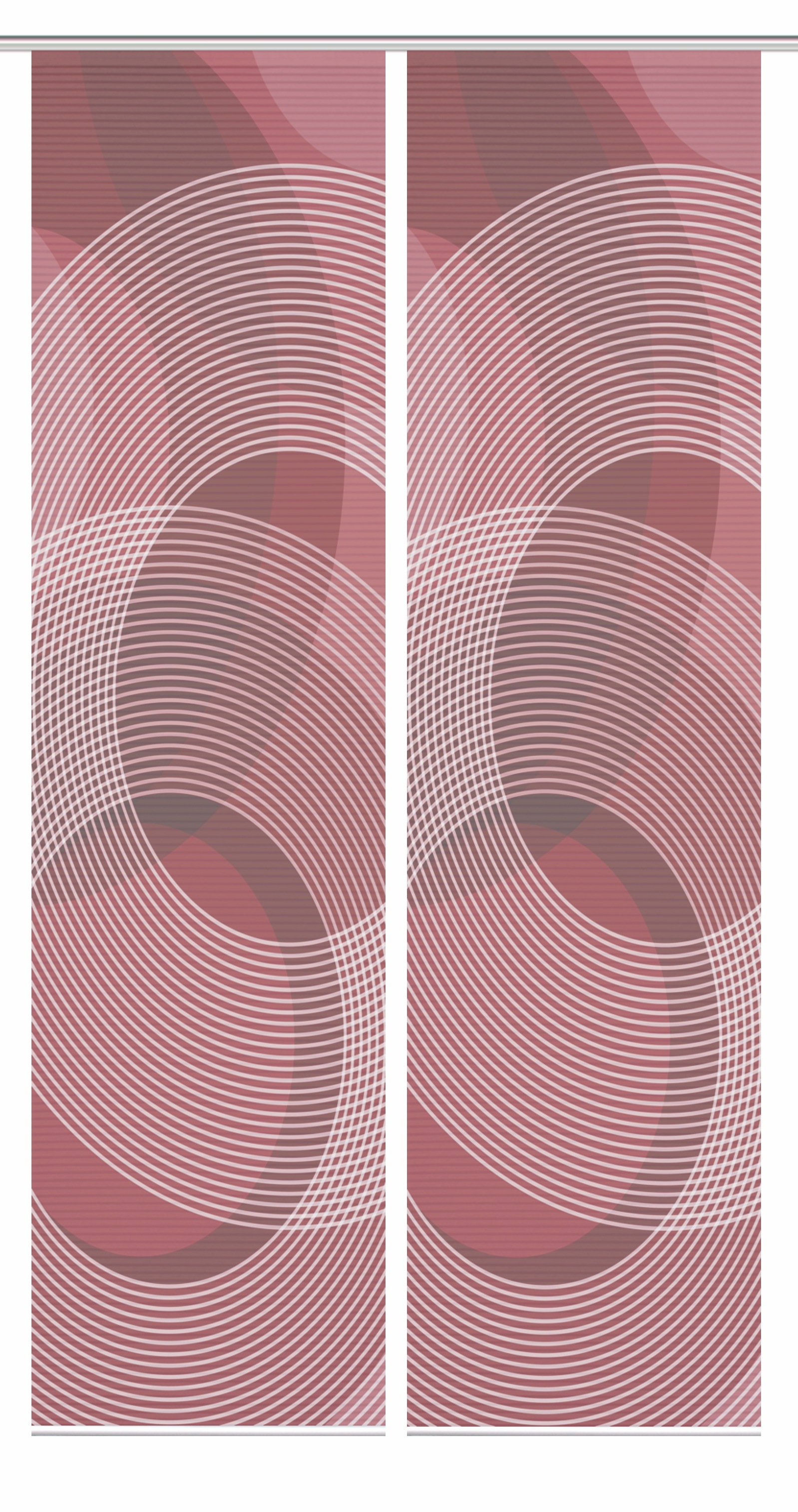 Thumbnail - HOME in green Schiebegardine "AFONSO" Paneelwagen 2 Stk. tlg. SET DIGITALDRUCK,BAMBUSOPTIK RECYCELT