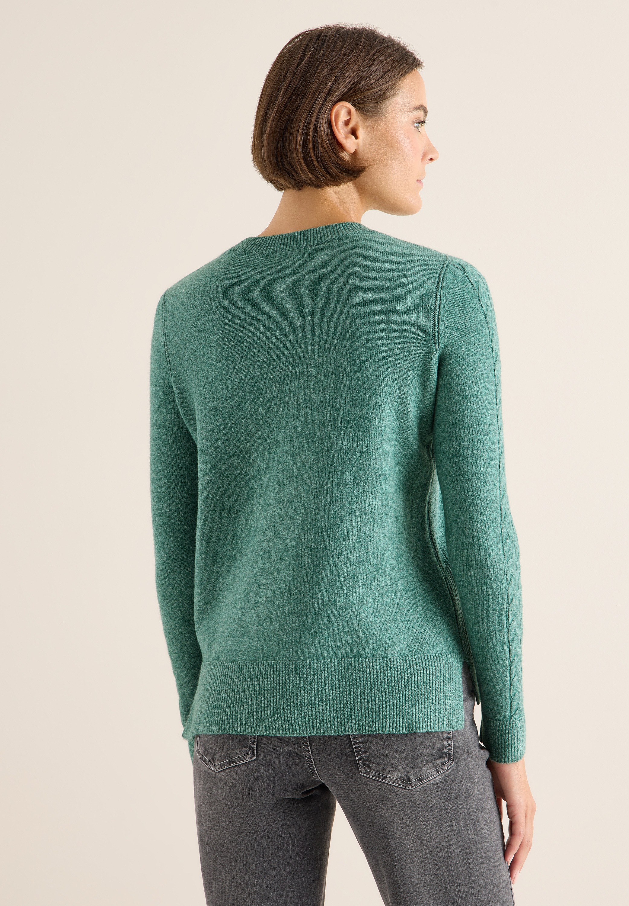 STREET ONE Strickpullover, mit Strick-Detail