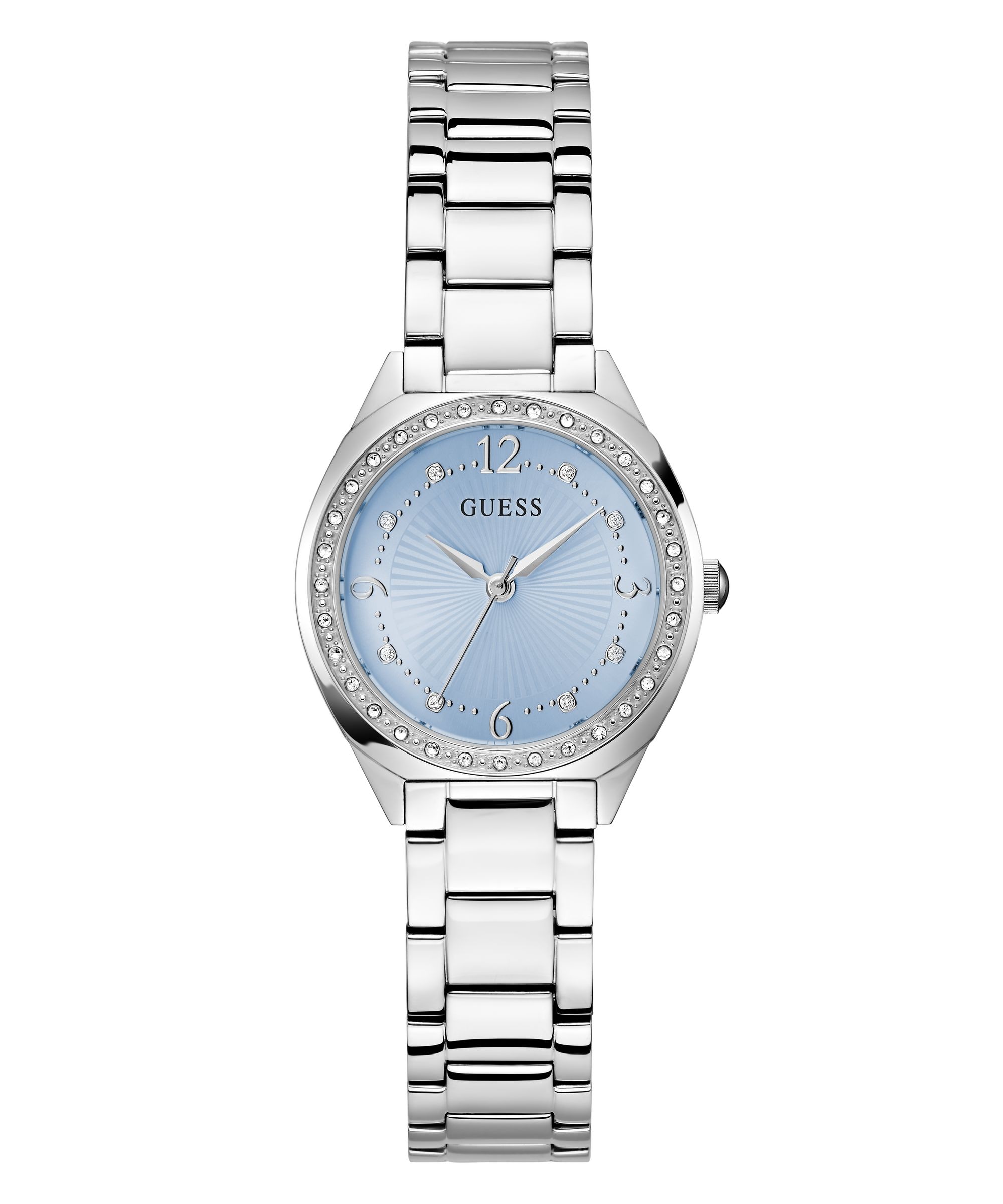 Guess Quarzuhr »GUESS-CHARLOTTE« Armbanduhr, Damenuhr, Edelstahlarmband, analog