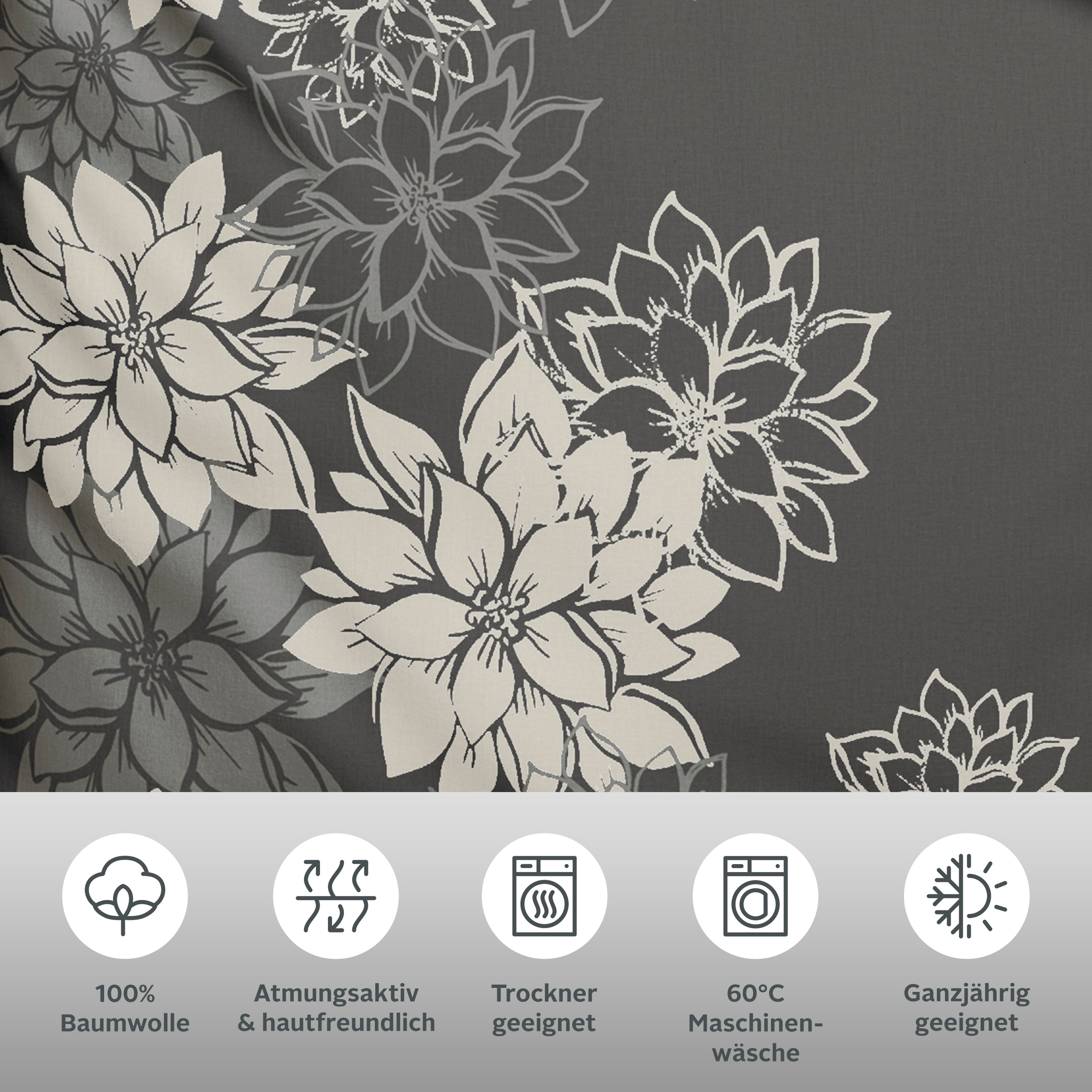 Thumbnail - Home affaire Bettwäsche "Susan in Gr. 135x200 oder 155x220 cm" 2 Stk. tlg. in verschiedenen Qualitäten, romantische Bett...